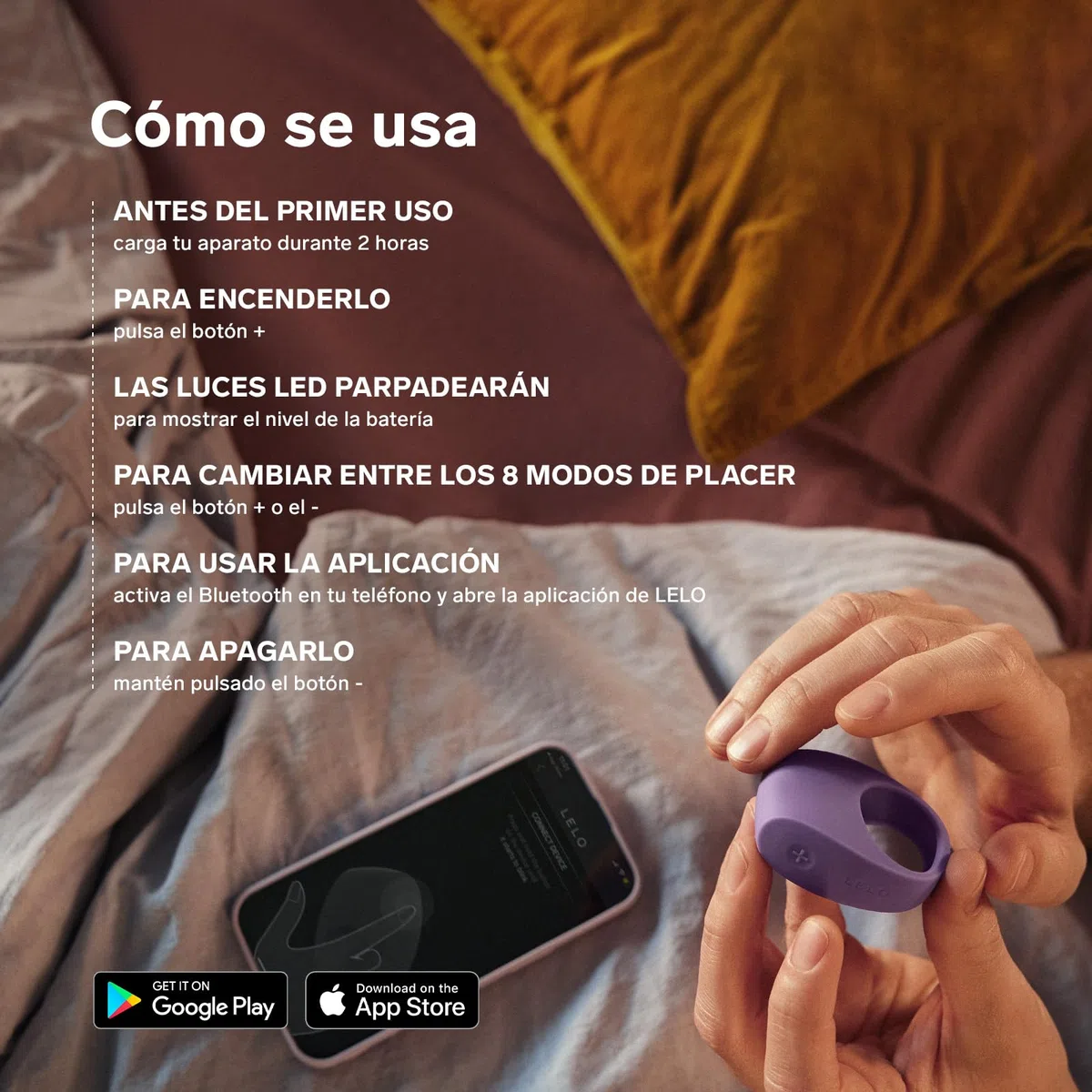 LELO TOR 3 Anillo Pene Masculino Vibrador en Conectado a Aplicación y con 8 Modos para Intensificar el Placer, Black