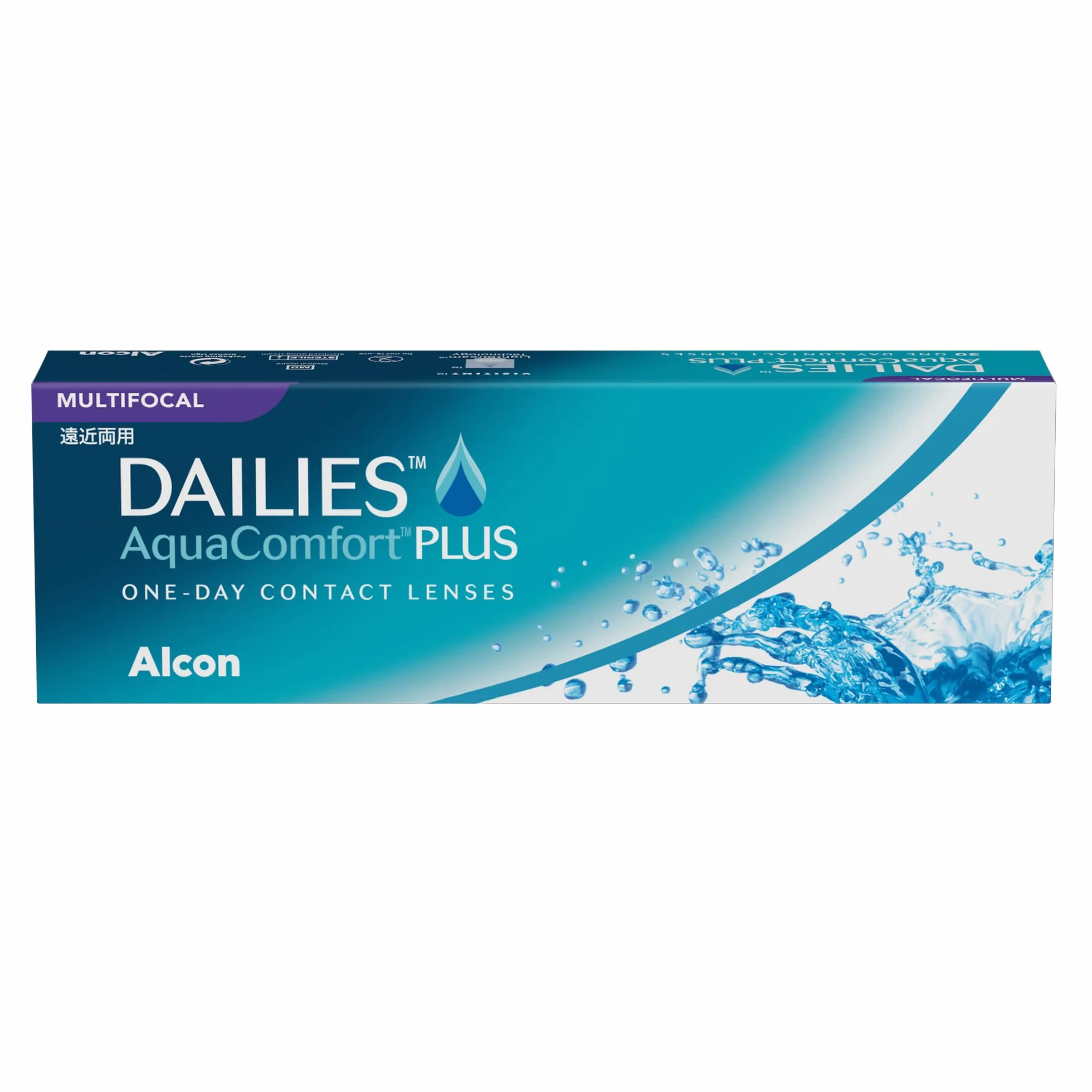 Dailies AquaComfort Plus Multifocal Lentes de contacto progresivas reemplazo diario Pack 30 R 8.7 mm D 14.0 mm adición alta +1.5 Diopt