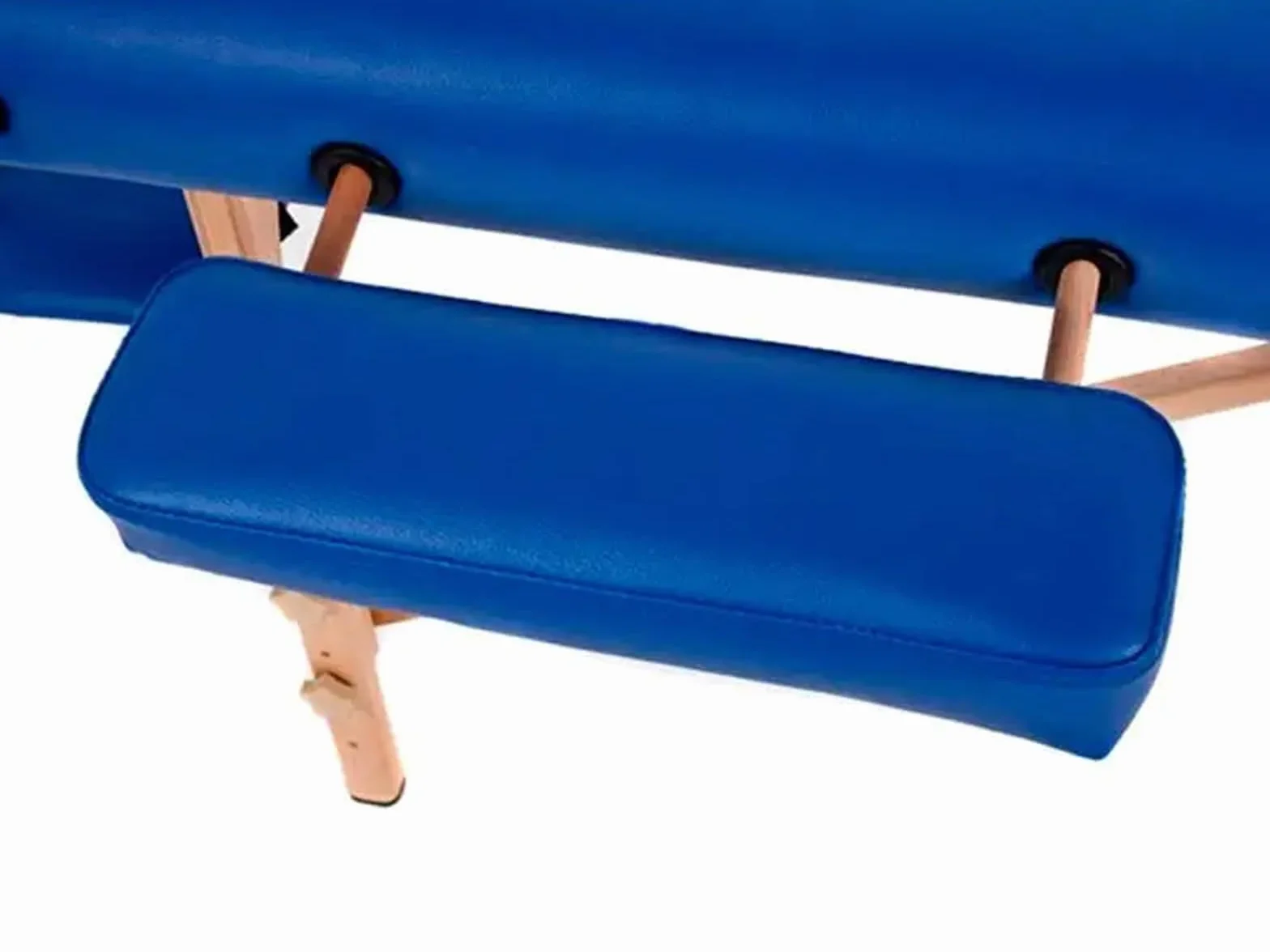 QUIRUMED Camilla de Masaje Plegable de Madera Easy, 186 x 66 cm, Negro, Polipiel, Cabezal articulado, Altura Regulable