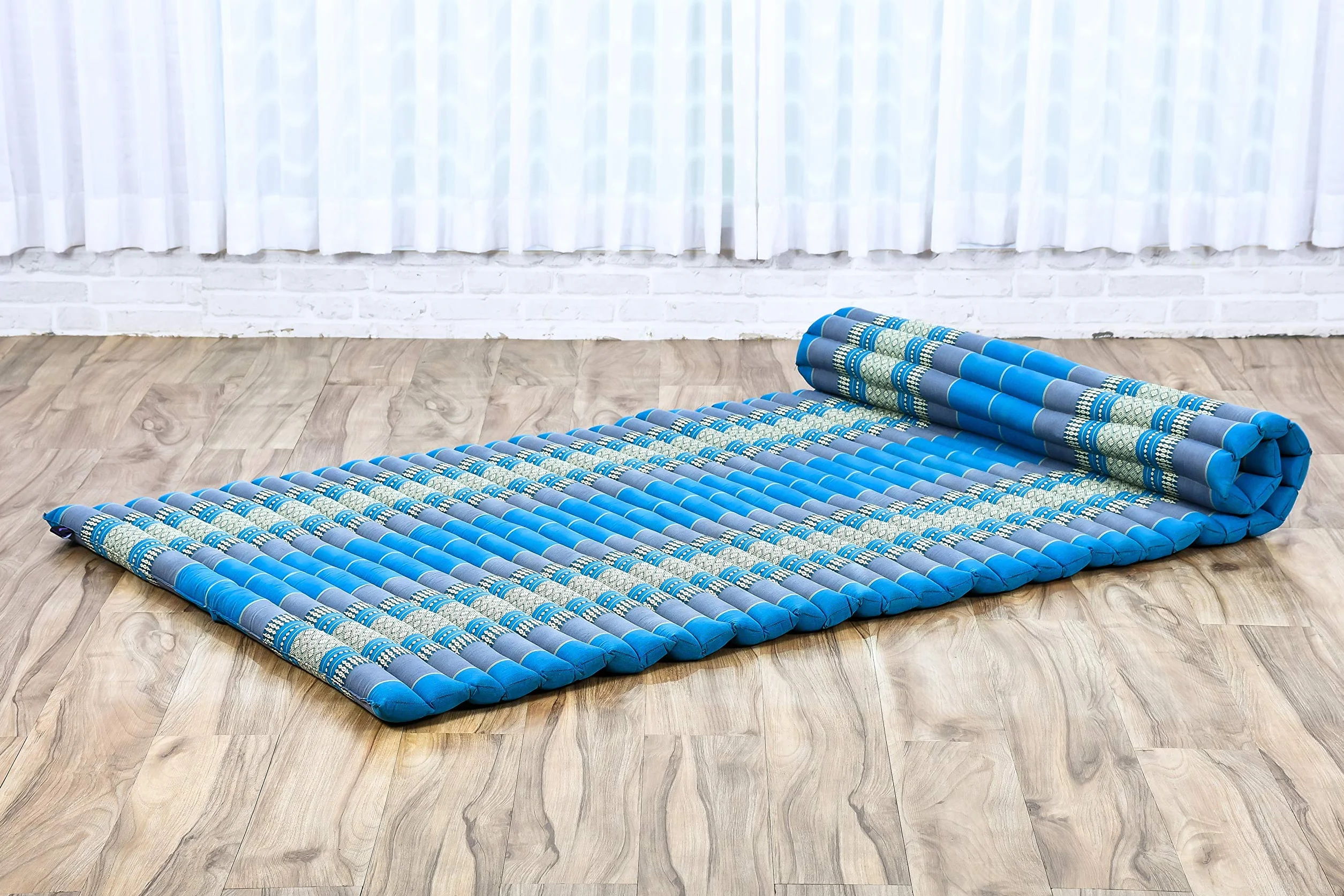 Leewadee Esterilla Thai Enrollable Ancha 190 x 100 cm - Kapok Masaje Thai & Dormir Alternativa Futon