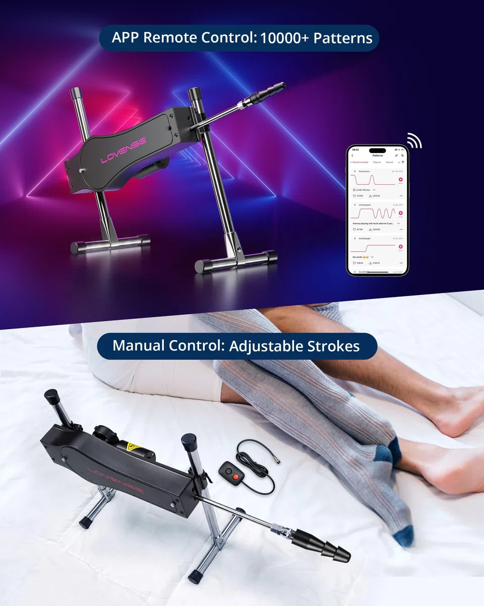 LOVENSE Maquina Sexual Automática, Vibradores Consoladores Control Remoto App, Juguetes Sesxuales para Los Dos