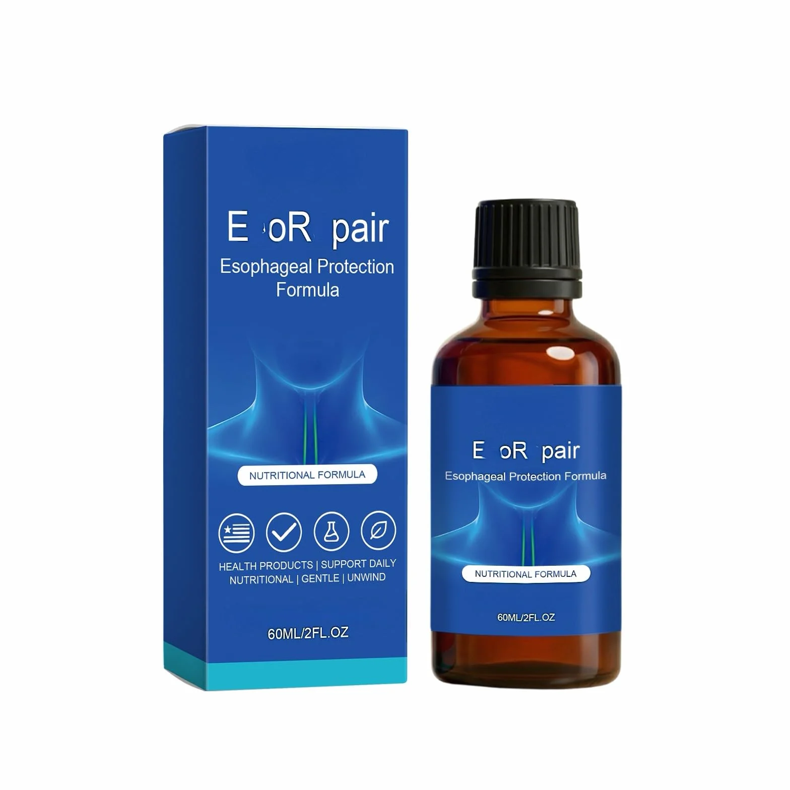 Gotas esofágicas, confort digestivo y bienestar de la garganta, para hombres y mujeres.,1PCS