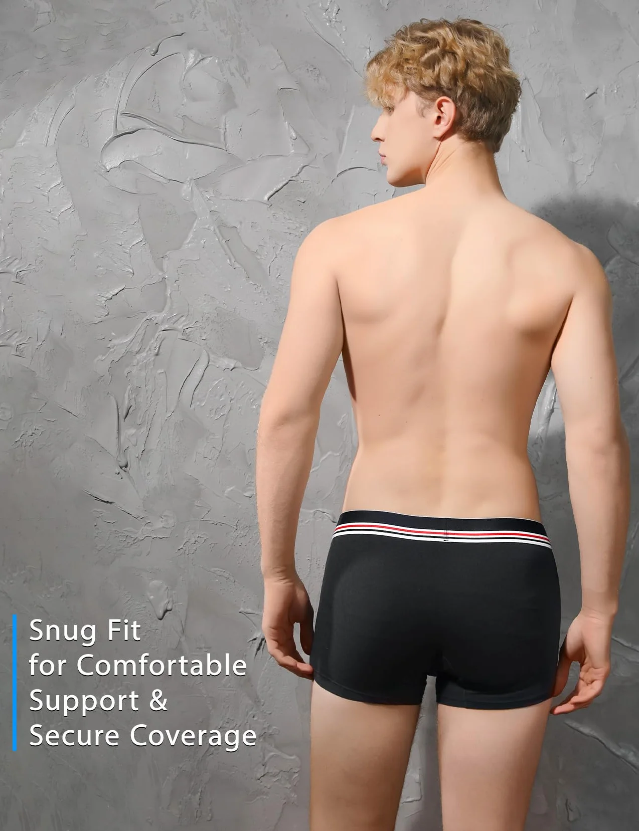 CARER Healthcare Incontinence Pregnancy 3 Paquetes Calzoncillos Boxer para Hombres con Incontinencia, Calzoncillos Lavables y Ligeros con Almohadilla Absorbente de 80 ML para Incontinencia Leve