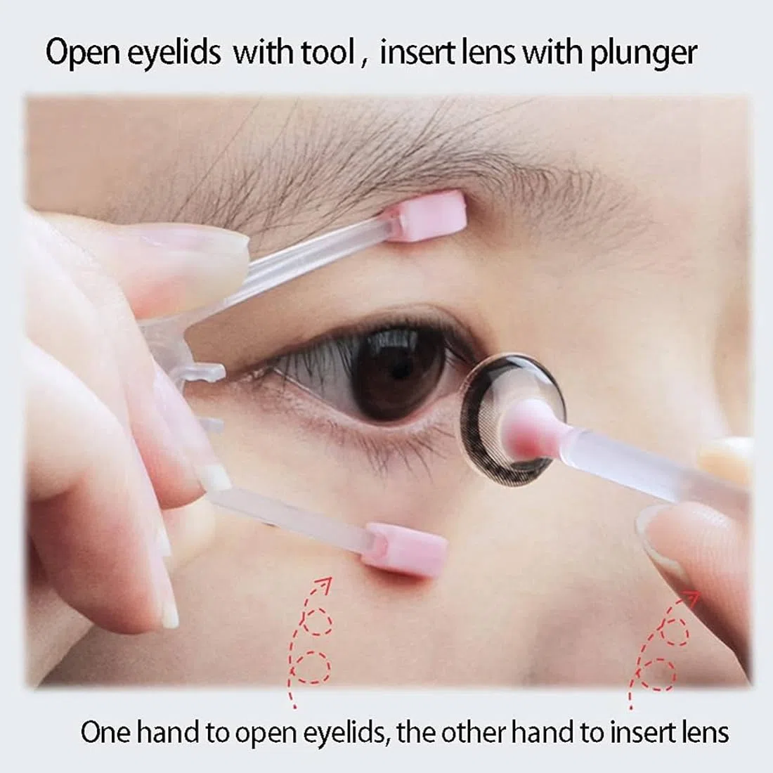 Lentes de Contacto Que Usan ayudas, Ayudas para Lentes de Contacto, Ayuda para Usar Lentes de Contacto, Facilita La Inserción o Extracción Lentes Contacto, herramientas para lentes de contacto