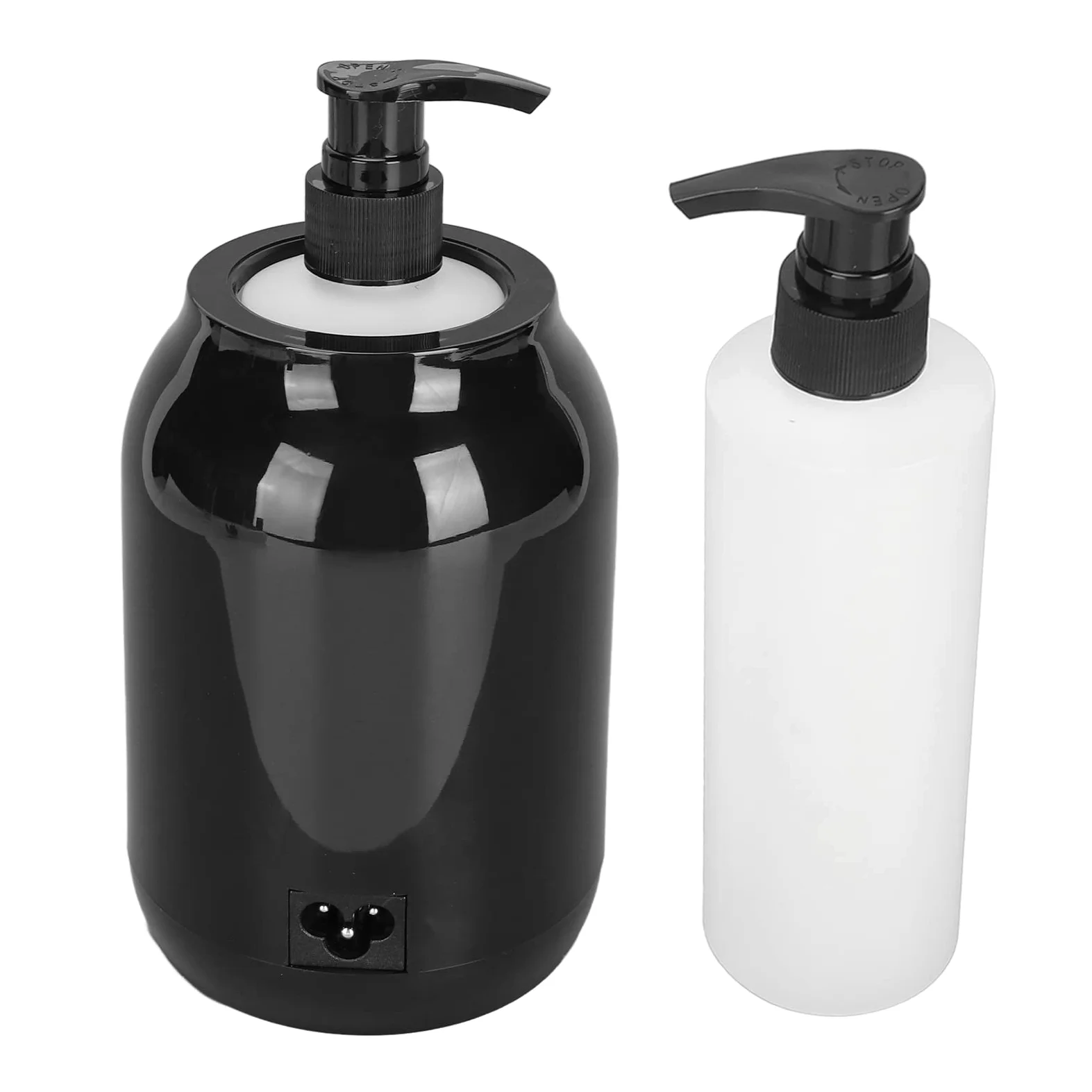 Calentador de Aceite Esencial, Calentador de aceite de masaje, Pantalla LED Ajuste de Temperatura, Calentador de Botella de Aceite de Masaje Individual, 110-240V (Enchufe de la UE)