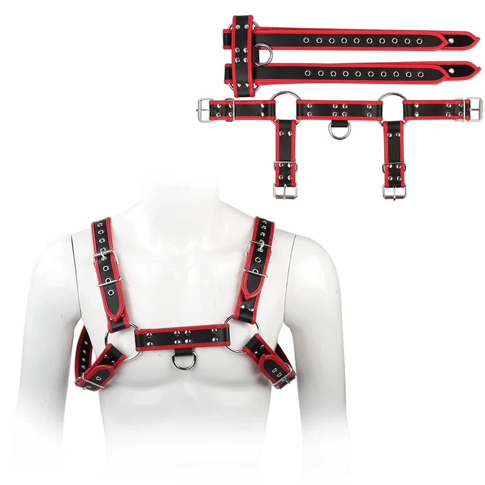 Correa de pecho de cuero, correa de cuerpo, correa de cuerpo, accesorios de ropa