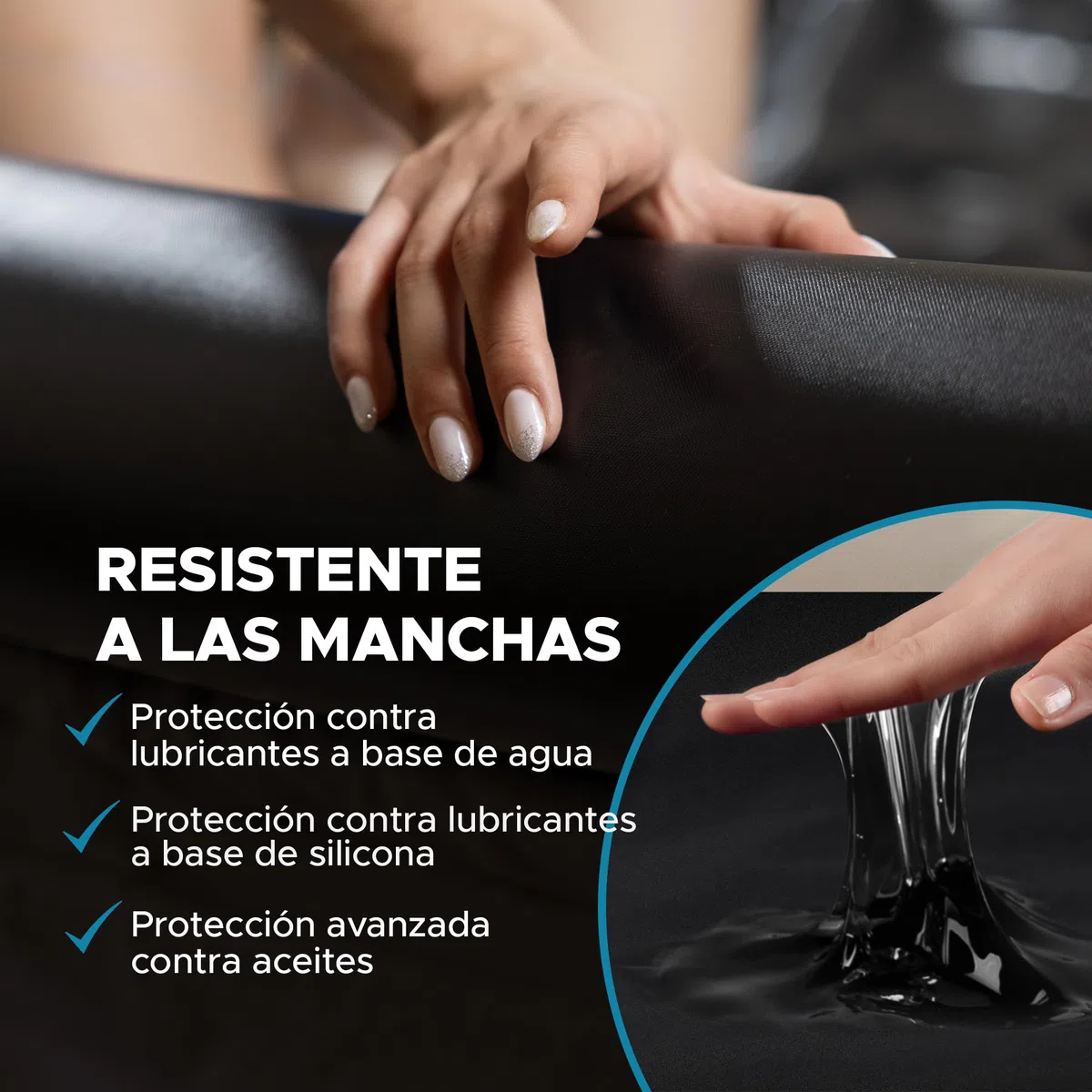 Sábana de Masaje Inflable, lámina Impermeable de PVC Duradera Negra con Lados inflables, 205cm x 156cm x 16cm, sábanas de Terapia de Masaje Nuru