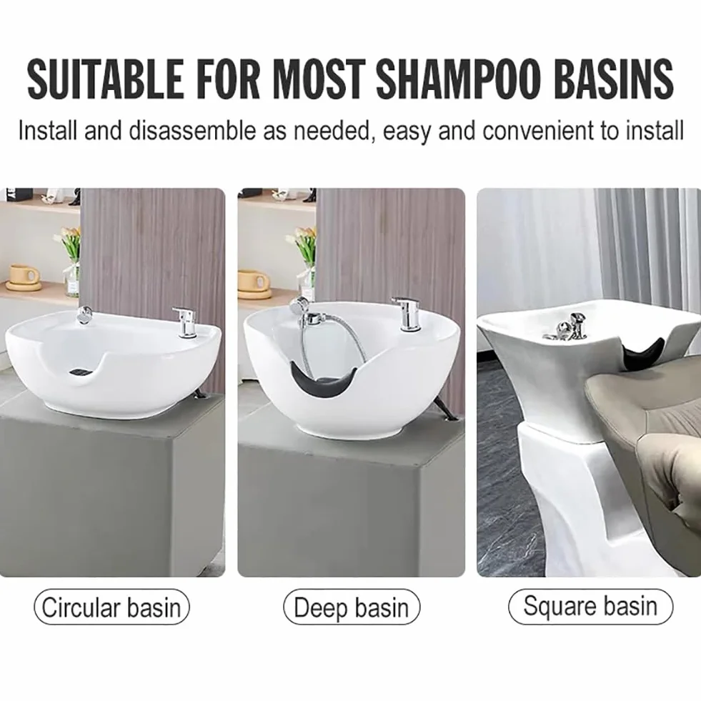 Head Spa Marco de circulación de agua, marco de equipo de spa Head 180° ajustable, accesorios para cama de champú, cascada de marco de salida de agua para terapia de agua,equipo salón de masajes