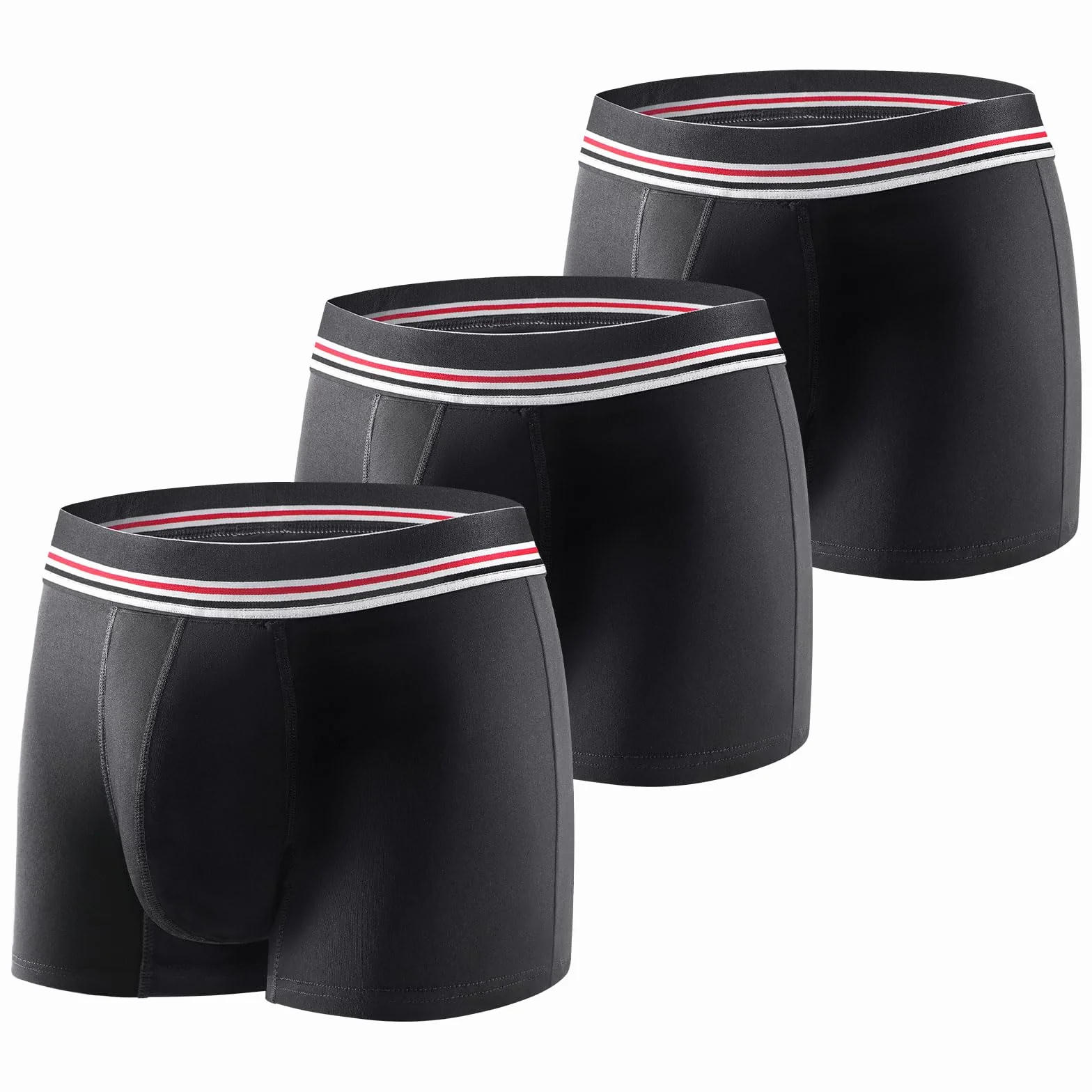 CARER Healthcare Incontinence Pregnancy 3 Paquetes Calzoncillos Boxer para Hombres con Incontinencia, Calzoncillos Lavables y Ligeros con Almohadilla Absorbente de 80 ML para Incontinencia Leve