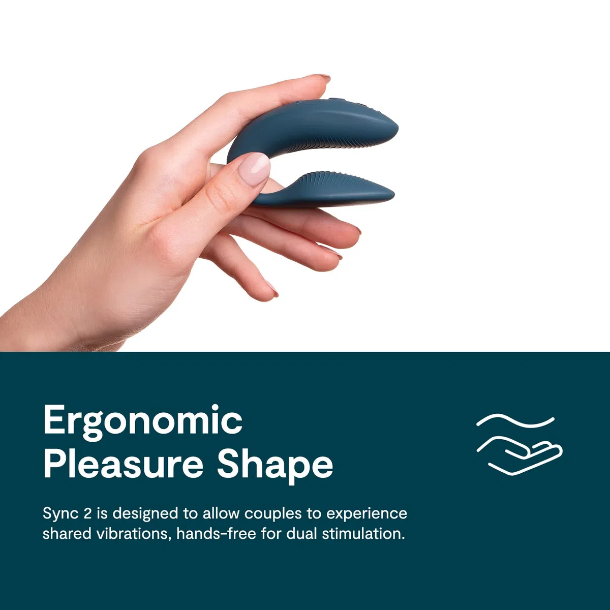 We-Vibe Sync 2 Vibrador para parejas con control por mando - Juguete sexual vibrante - Estimulación del punto G y del clítoris - Control por app y por mando - Para juegos sexuales de adultos - Verde