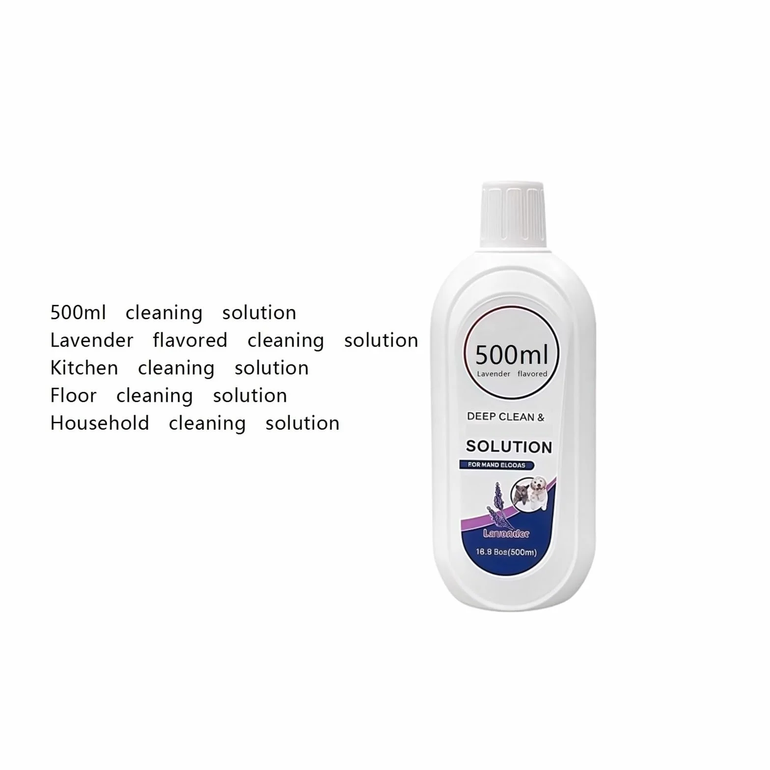 Solución limpiadora de Pisos a Base de Plantas de 500 ml con Sabor a Lavanda, Compatible con aspiradoras Tineco Cleaning Solution Floor One S3/S5/Pro2/COMBO/S7Pro Series (3 Botellas)
