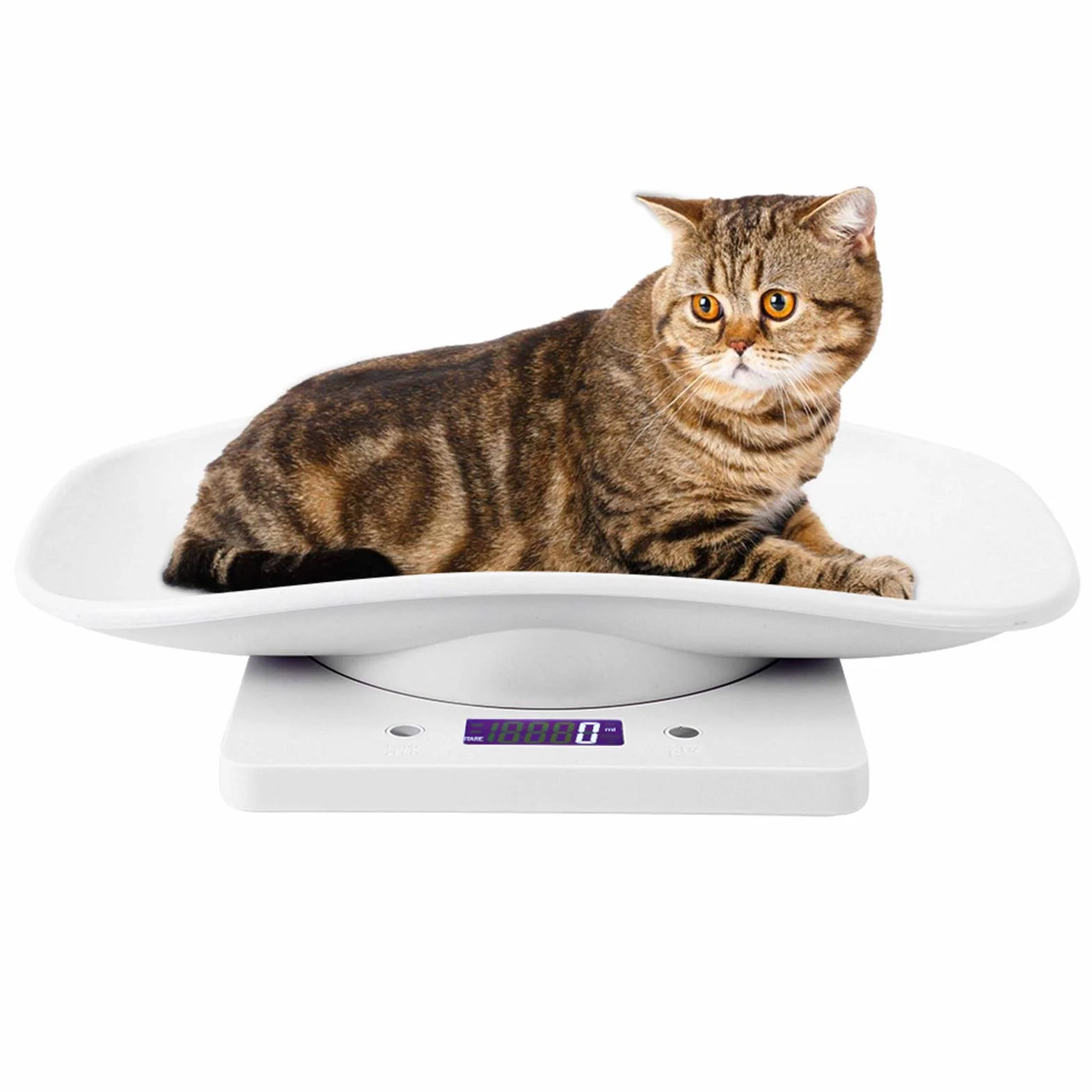 Balanza Electrónica para Mascotas Alta Precisión Perros Gatos Bebés Cocina Medición g ml oz lb