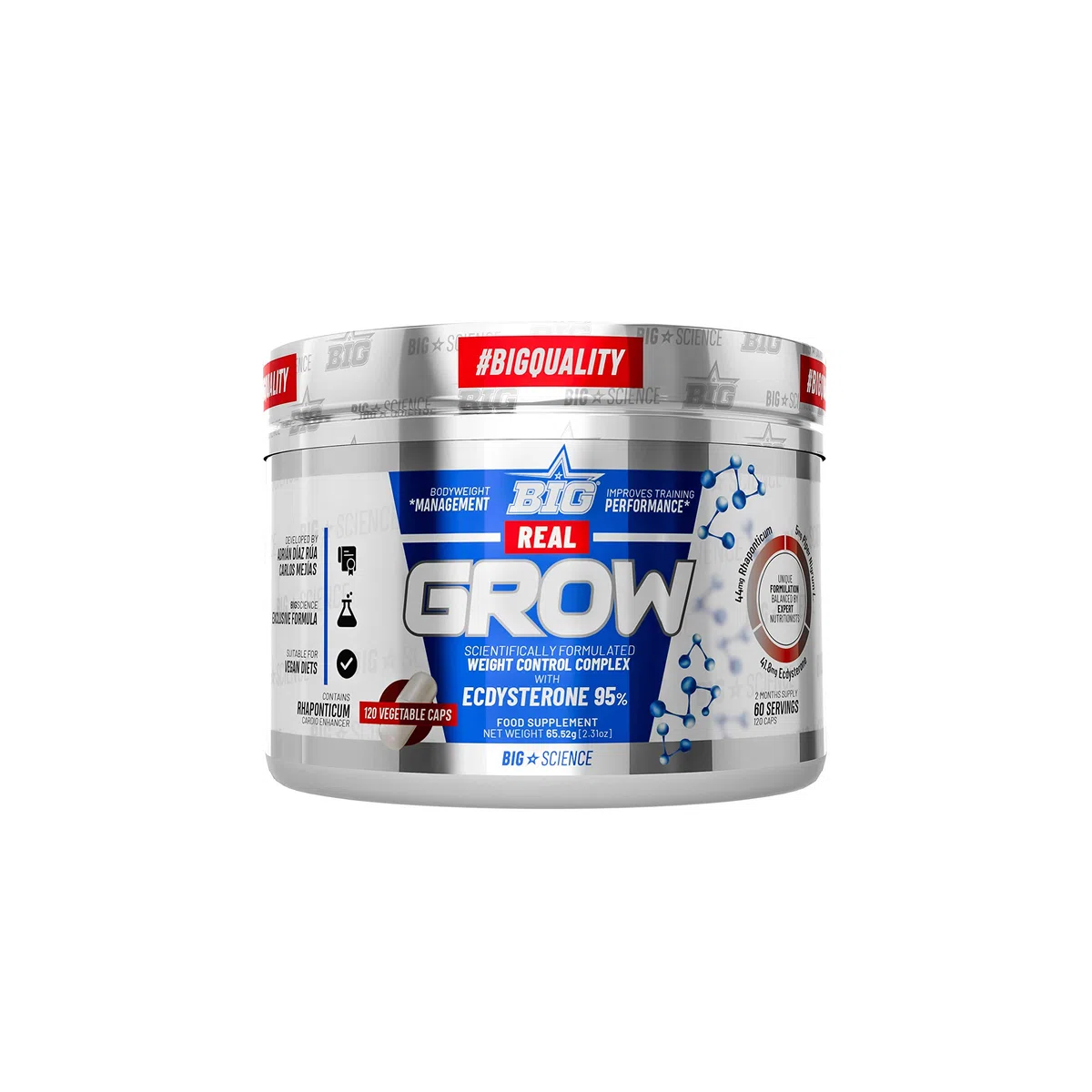 Ecdisterona Beta Ecdisterona 100% Natural 120 Cápsulas Masa Muscular Recuperador Muscular 95% Pureza Vegano