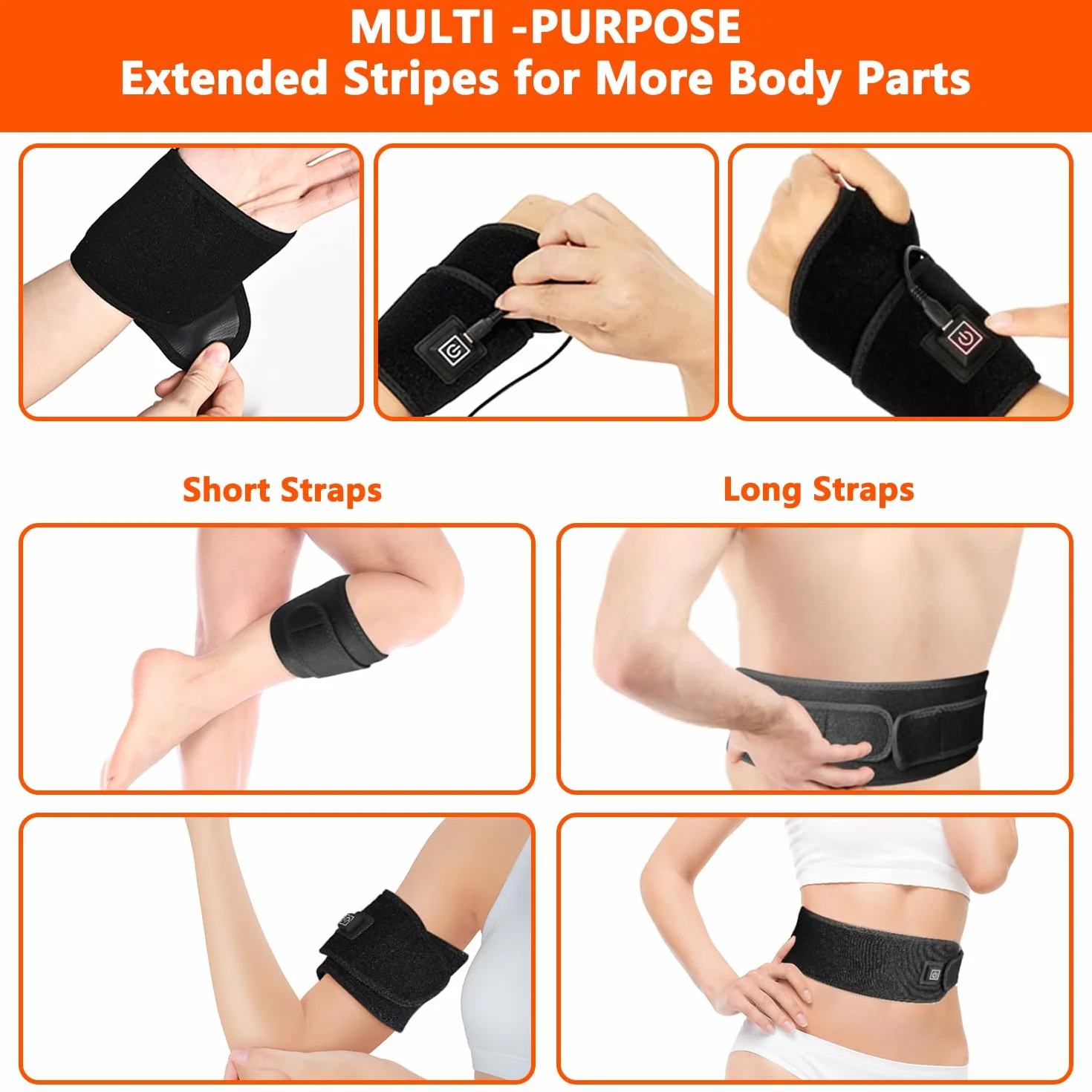 Terapia infrarroja y terapia de luz roja: terapia con luz roja con longitudes de onda duales de 660 nm y 850 nm, alivio del dolor para manos, muñecas, cuello, espalda y piernas | Recuperación muscular
