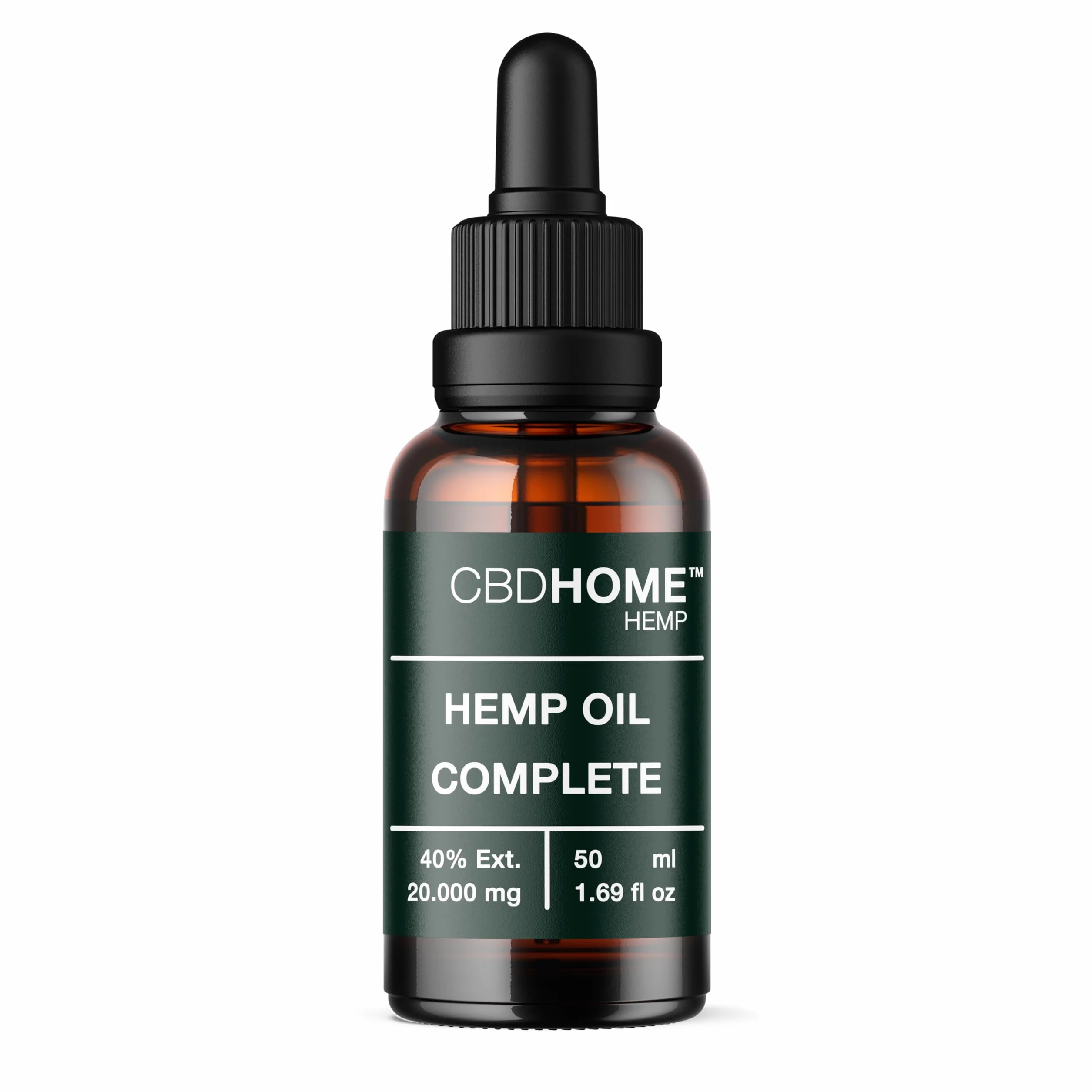 Aceite de Semilla de Cáñamo Ecológico 40% 50 ml Prensado en Frío 100% Vegetal