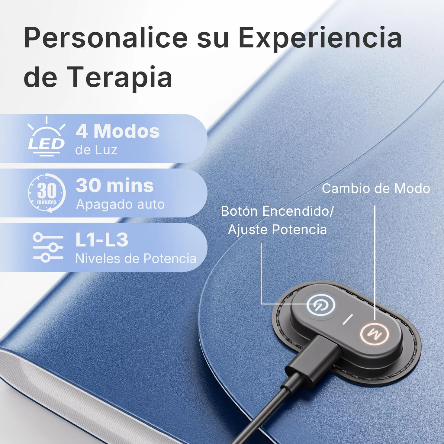 Almohadilla LED Luz Roja Infrarroja 660nm 850nm Grande para Cuerpo Espalda Alivio Dolor