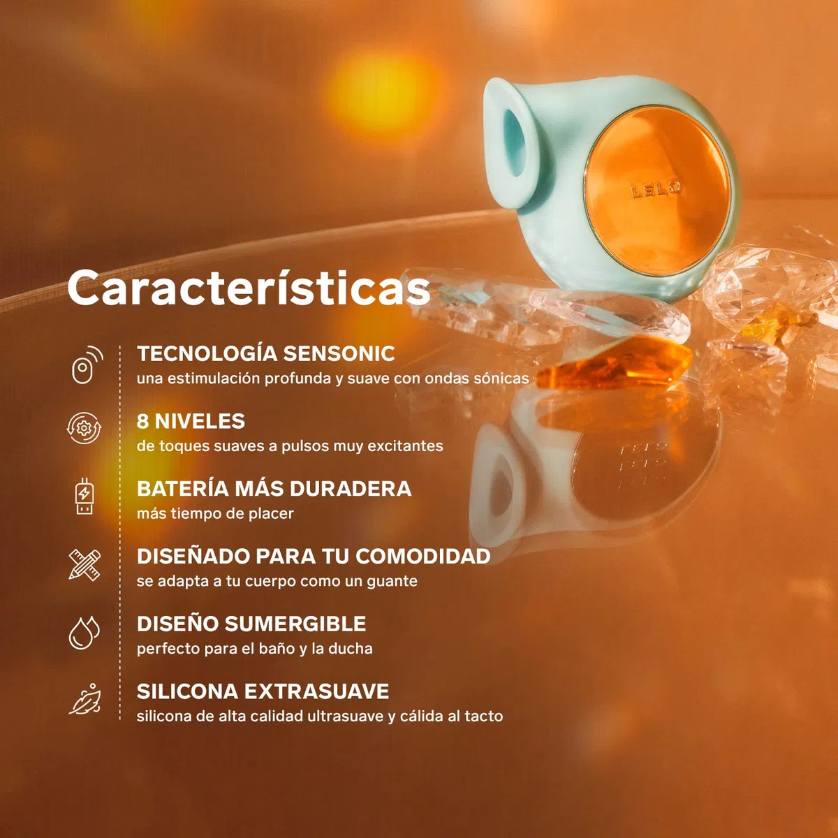 LELO SILA Succionador de Clítoris con Pulsos Sónicos, Vibrador Esencial para Cualquier Mujer. Juguete Sexual Femenino, Sumergible y Recargable por USB (Lilac)