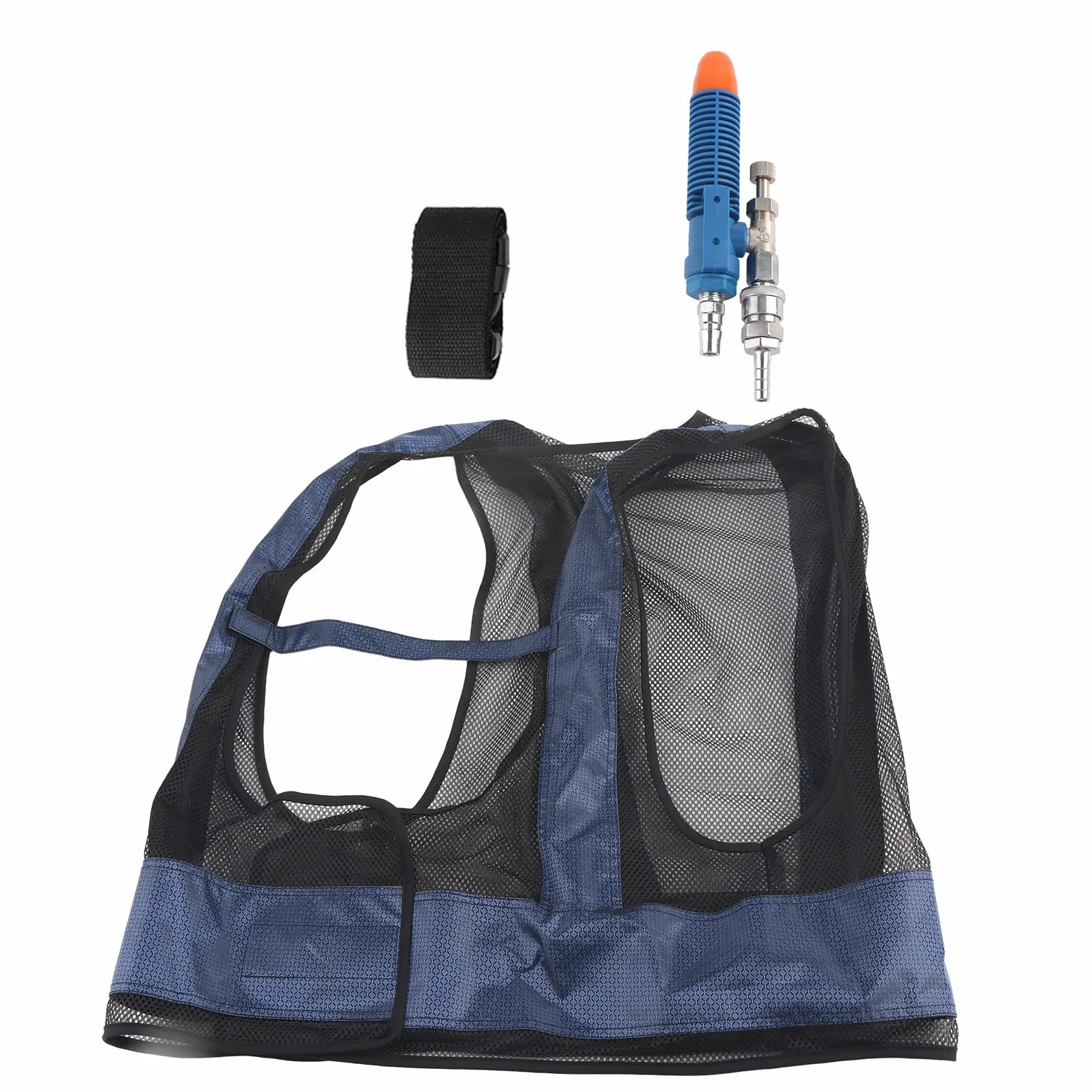 Garosa Chaleco de Enfriamiento Ajustable Chaleco de Aire Acondicionado Tubo de Vórtice Cómodo Verano Ropa Prevención Insolación Ropa Transpirable Ligera Uso Exterior Deportes