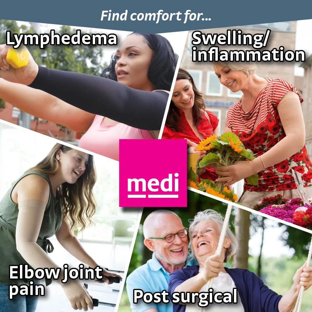 Medi mediven Harmony AG armsleeve CCL2 CG Extra más Estrecho con Cinta