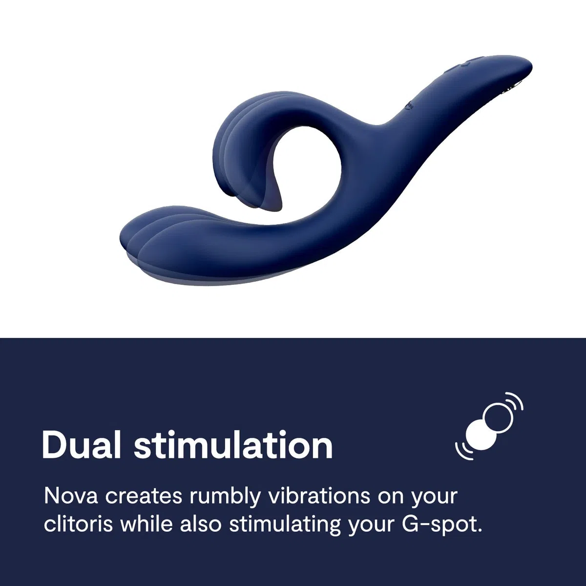 We-Vibe Nova 2 Conejito vibrador para mujeres - Juguete sexual vibrador para la estimulación del clítoris y el punto G - 10 modos de vibración - Control por app - Juguetes para parejas adultas