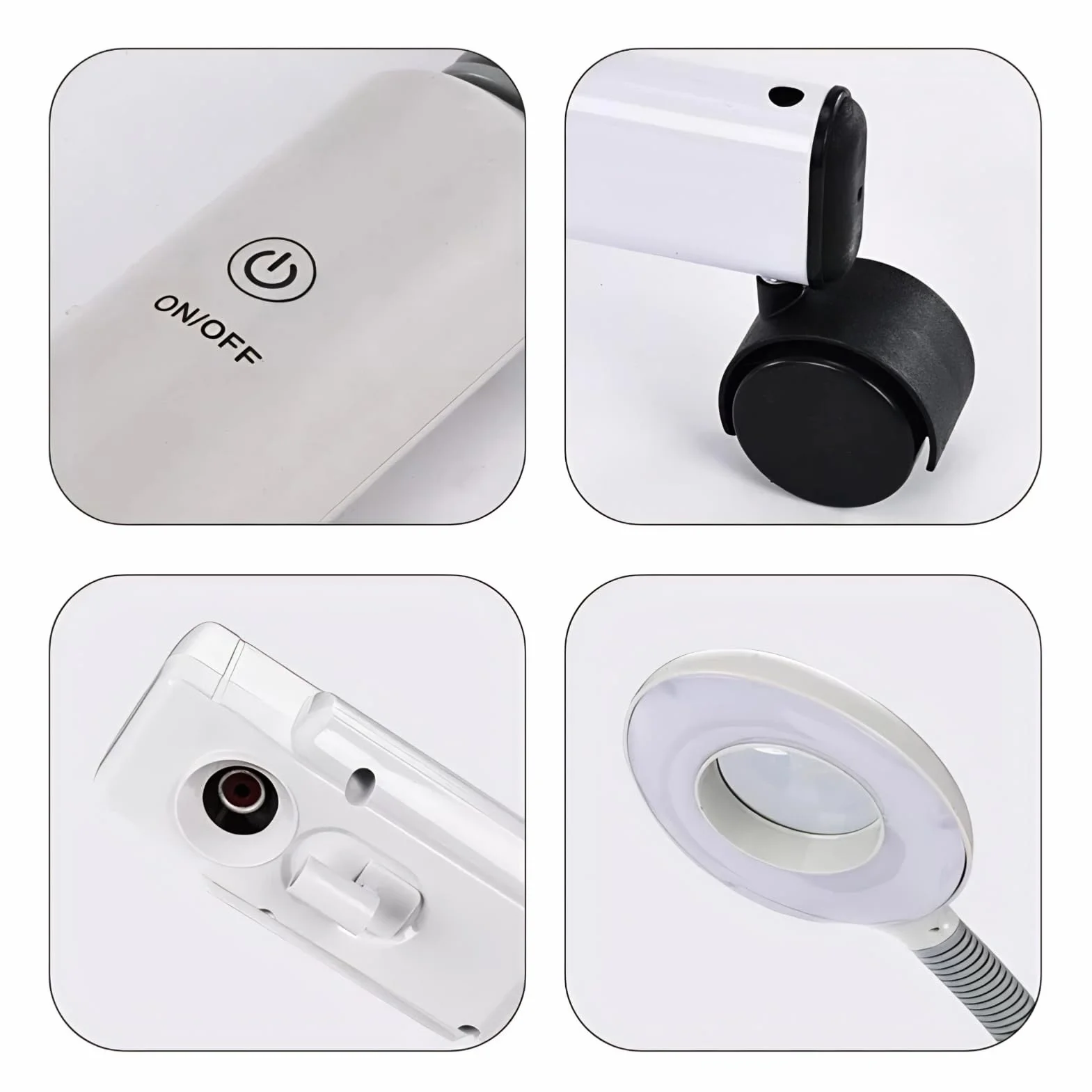 Vaporizador Facial 2 en 1 LED Lámpara de Aumento Sauna Facial Máquina de Vapores Humidificador Spa Belleza Profunda