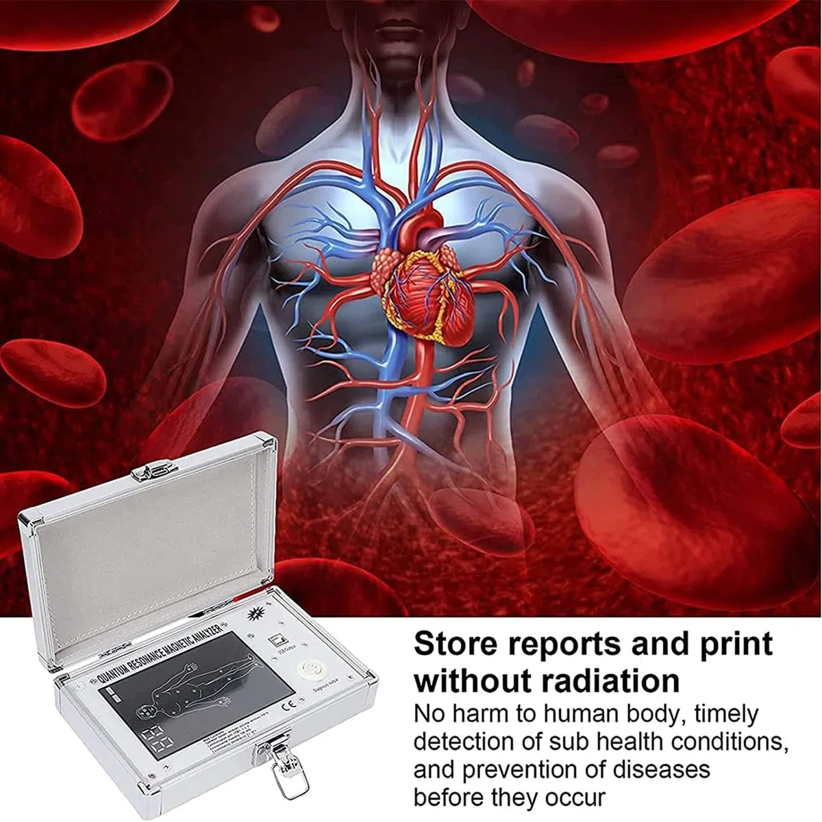 Analizador de salud con 61 informes, máquina de biorresonancia para terapia cuántica, análisis dinámico 3D y análisis corporal de resonancia magnética 3 en 1