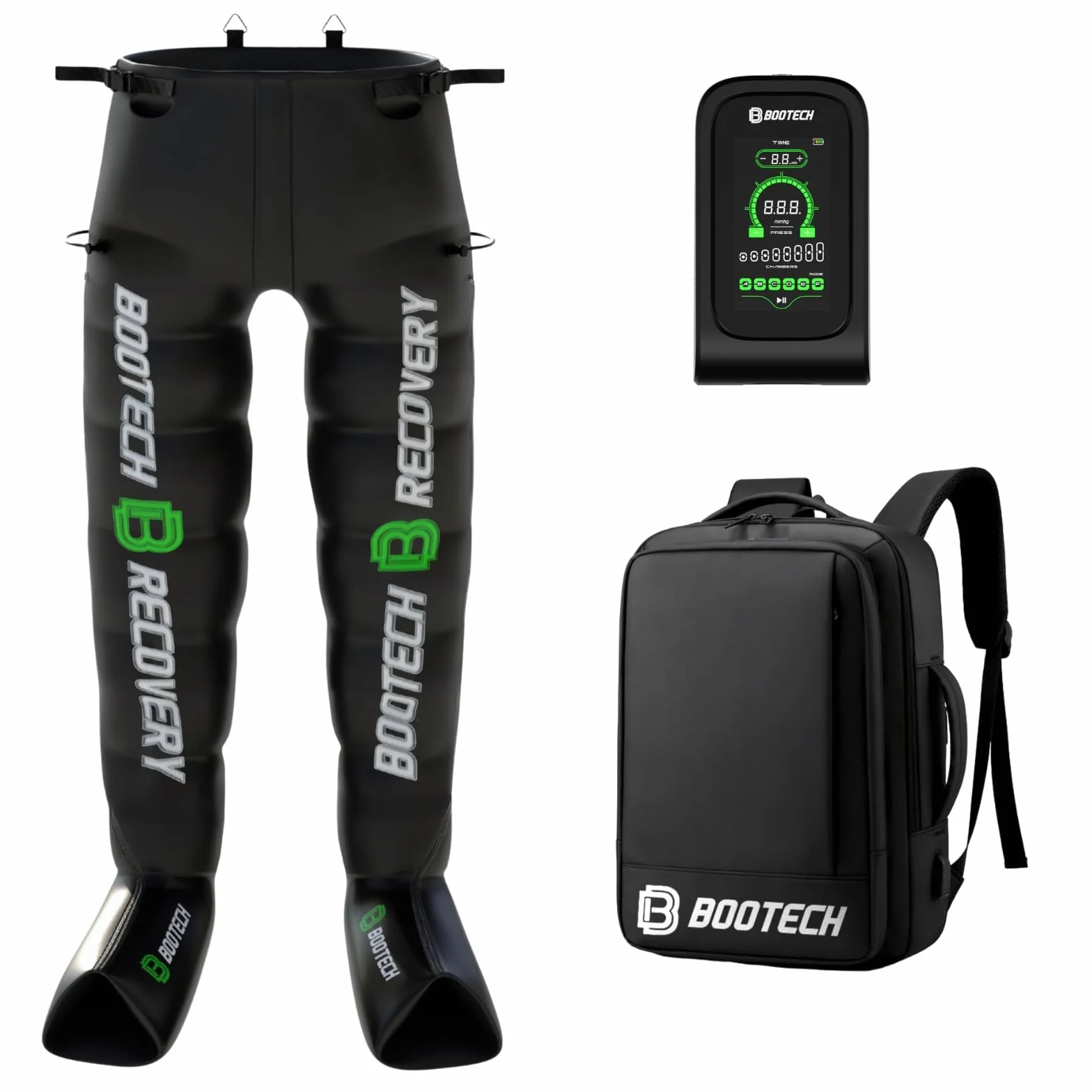 Pantalones de Presoterapia Inalámbricos 8 Cámaras Piernas Glúteos Cintura Masajeador Drenaje Linfático Circulación Recuperación Deportiva 3 Años Garantía