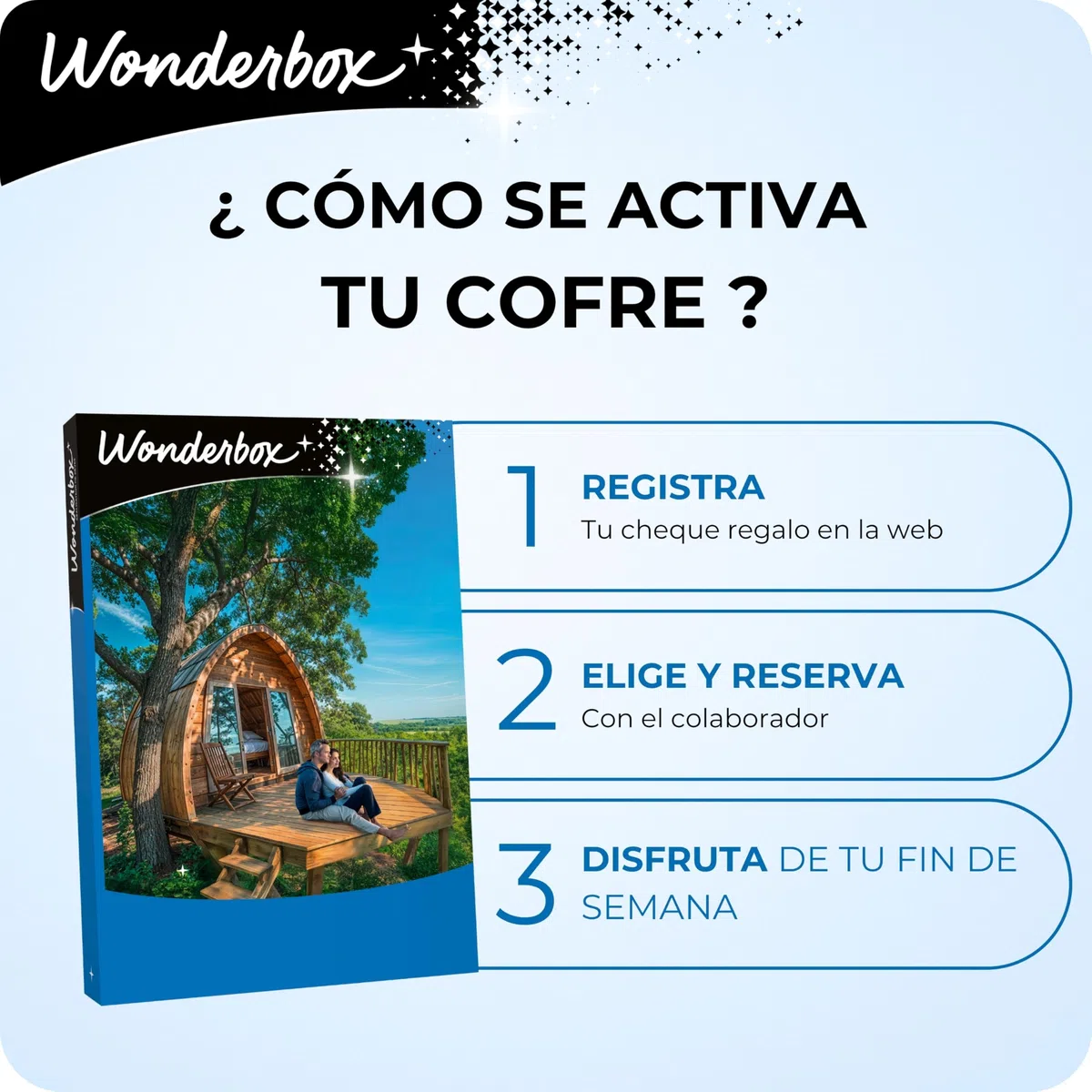 WONDERBOX - Caja Regalo - INSÓLIT - Escapada a Catalunya - 1 o 2 Noches insolitas para 2 Personas en cabañas, glampings, tipis, pods - Válido Durante 3 años y 3 Meses