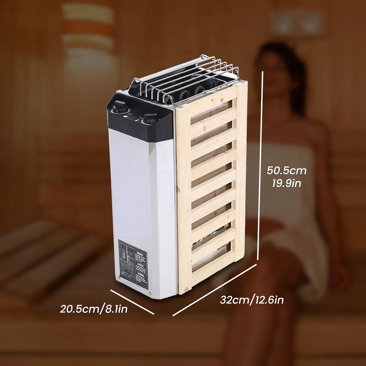 Estufa de Sauna de Acero Inoxidable Tipo Control Interno de 3KW, Equipo de calefacción de Sauna Multifuncional, Herramienta de calefacción para Sala de Sauna de 220V