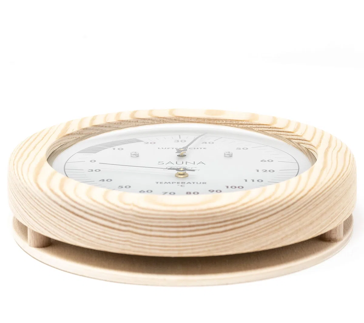 Fischer Sauna thermohygrometer, Madera, Apachi Madera, 30 x 15,5 x 30 cm
