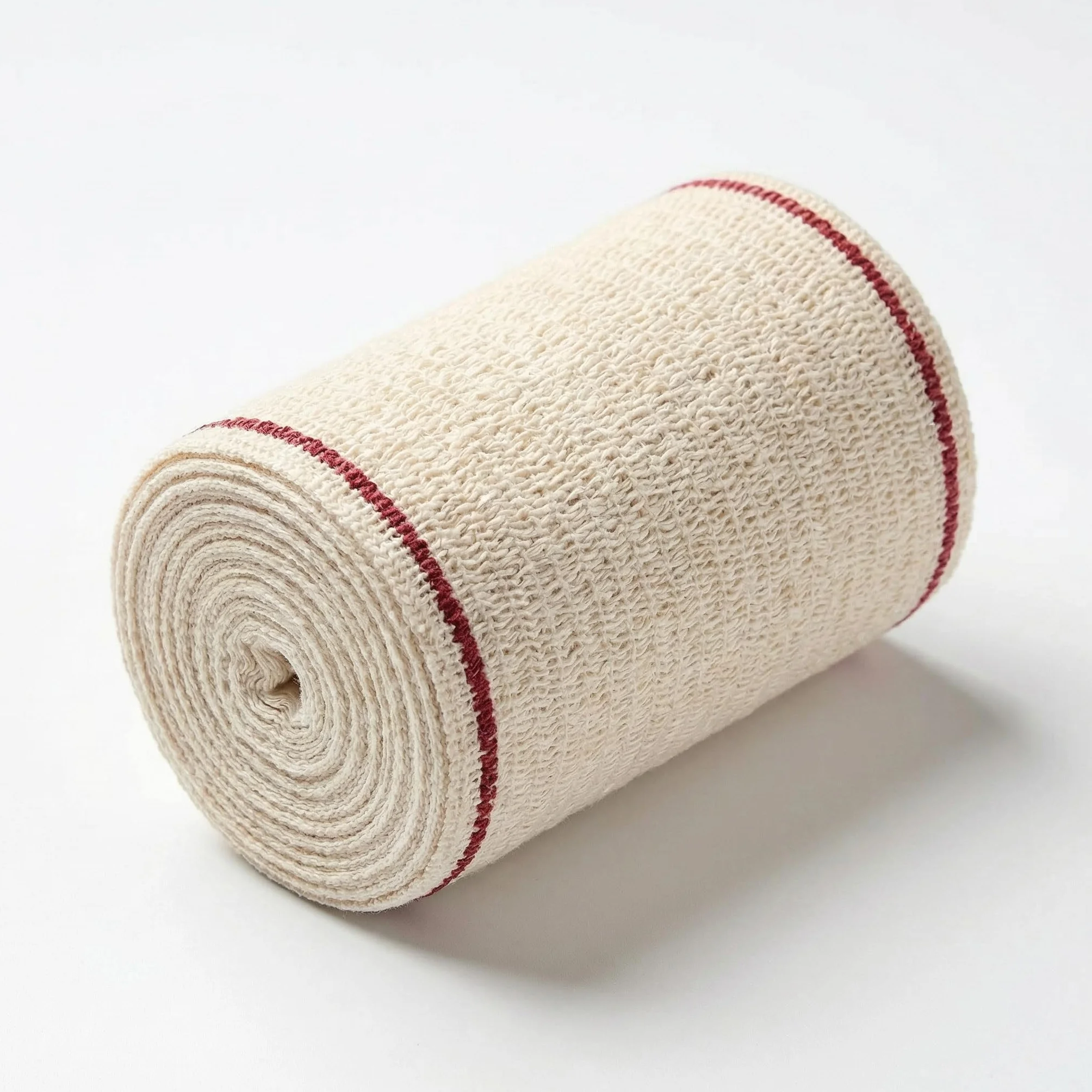 KMINA Venda de Crepe Elastica (60 unidades) Algodon Transpirable, Lavable y Reutilizable, 10 cm x 10 m Blanca