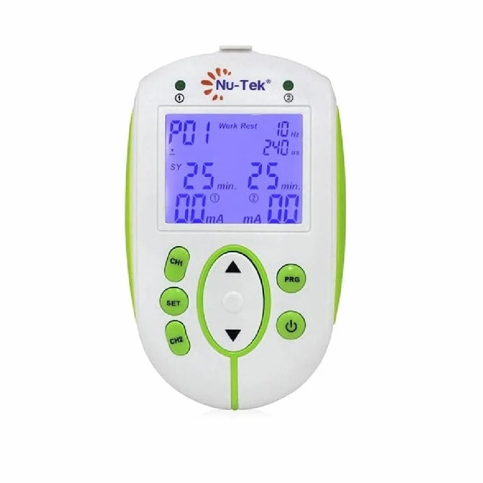QUIRUMED Electroestimulador de suelo pélvico, 22 programas de estimulación, Pantalla LCD, Incluye sonda vaginal y electrodos, Indicador de batería, Apagado automático