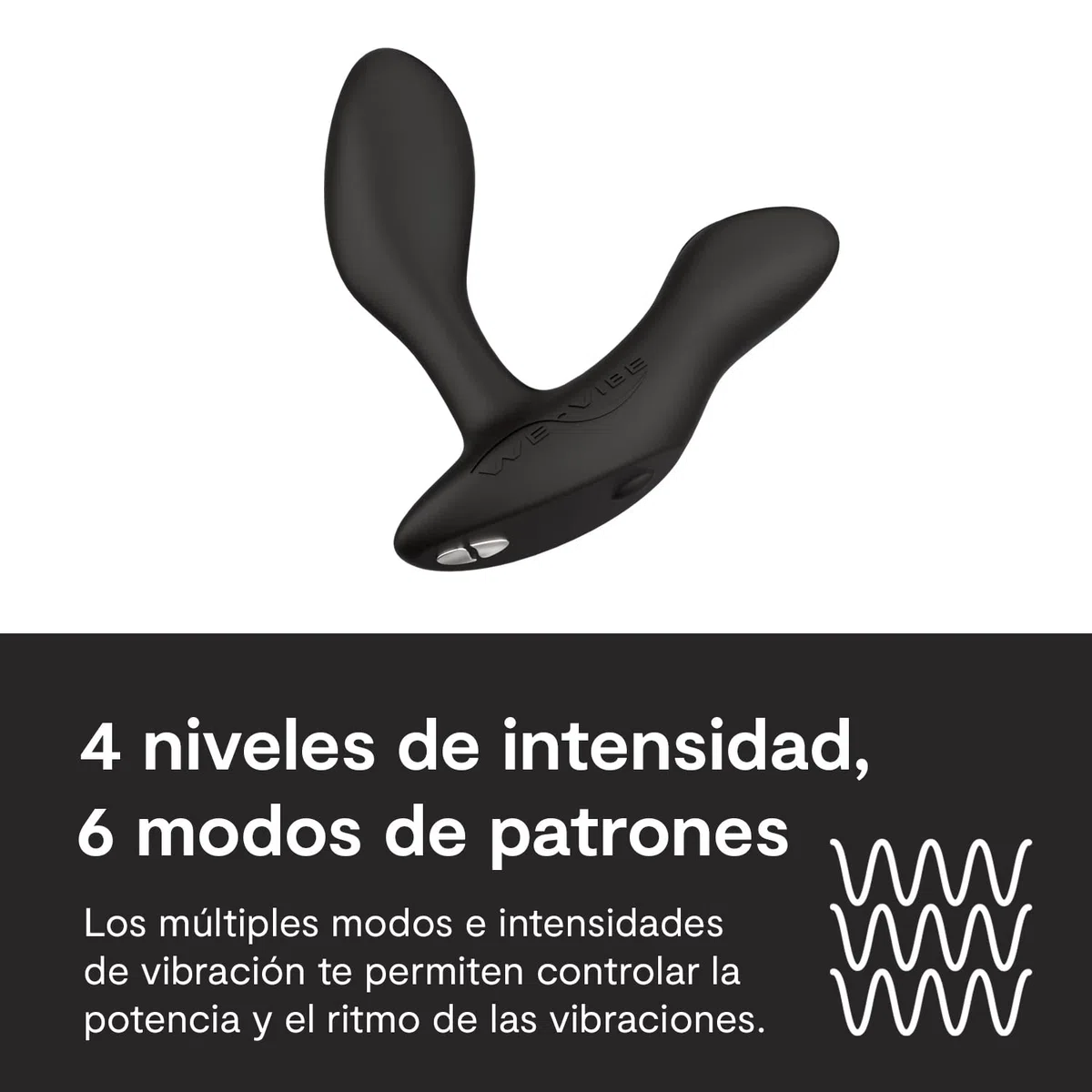 We-Vibe Vibrador de próstata Vector+ con aplicación y control remoto Black One Size