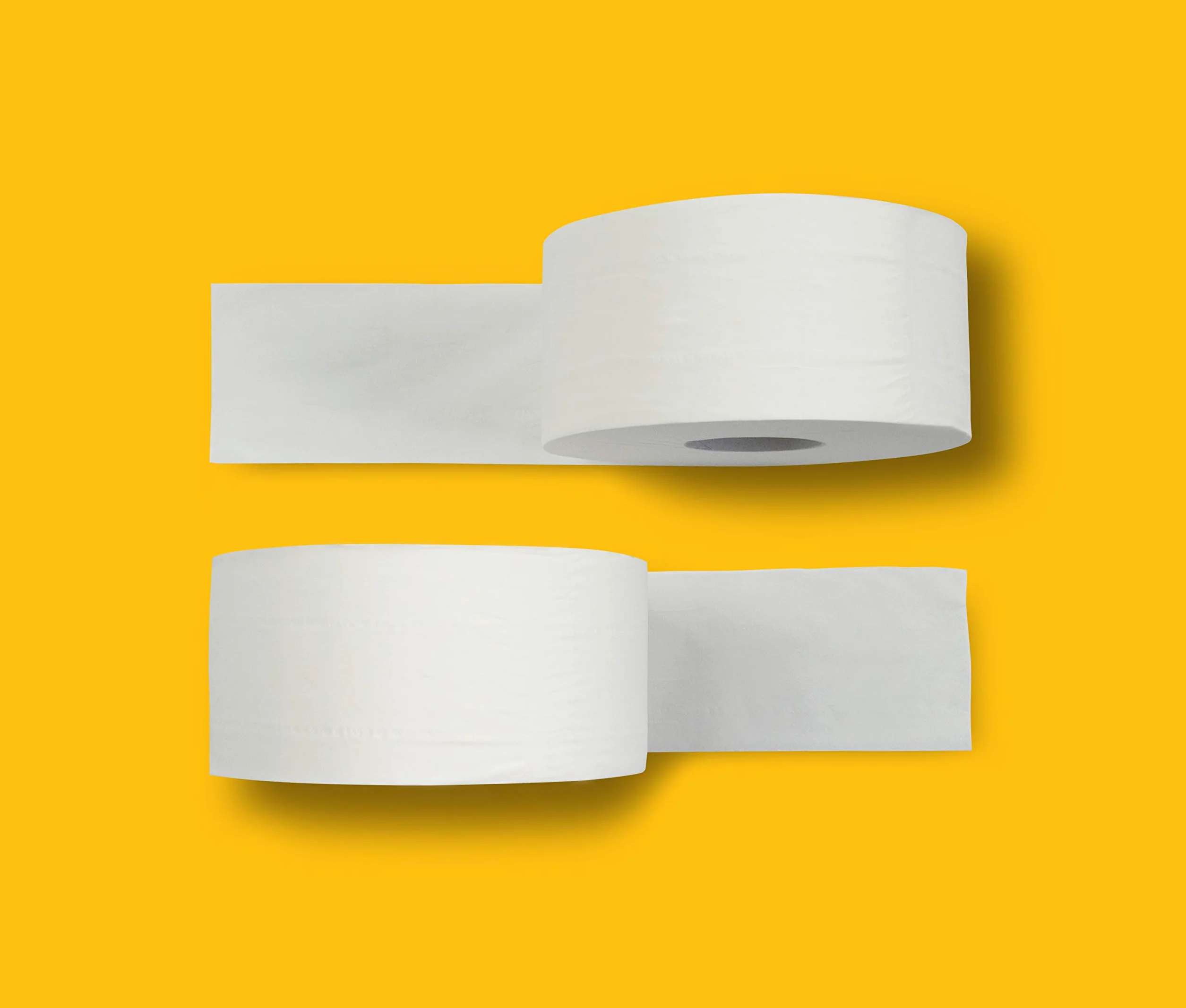 AmazonCommercial Papel Higiénico Mini Jumbo 2 Capas 12 Rollos 557 Hojas 30.5x9cm