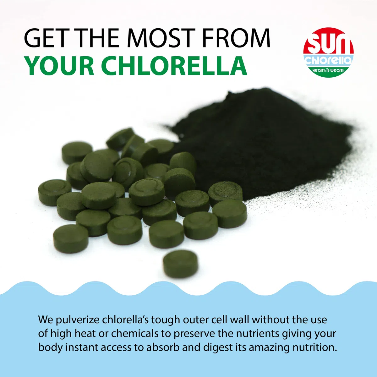 Sun Chlorella A - Pack of 1500 Tablets