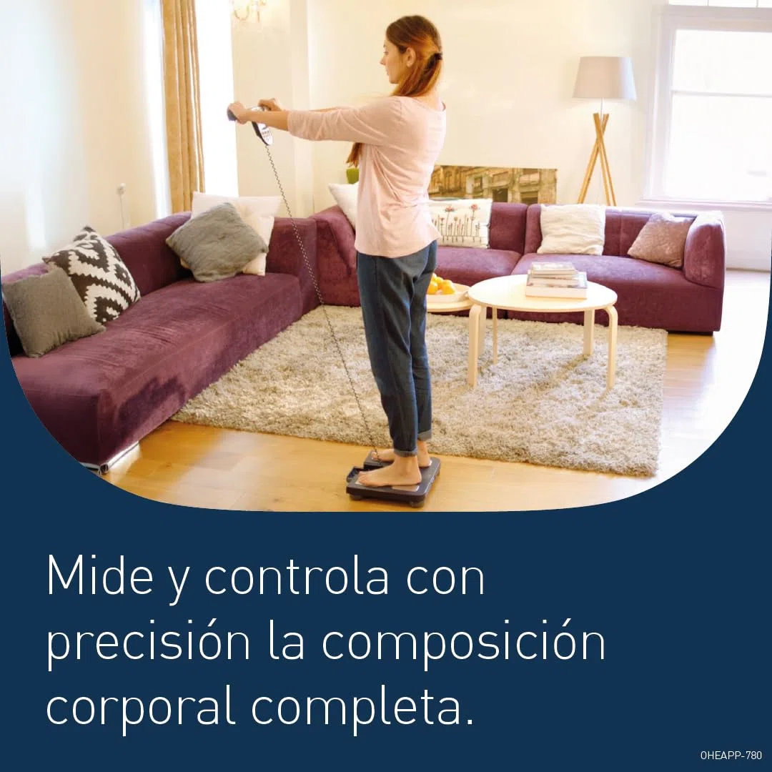 OMRON BF511 Monitor de composición corporal, validado clínicamente, con 8 sensores de alta precisión para medir en manos y pies