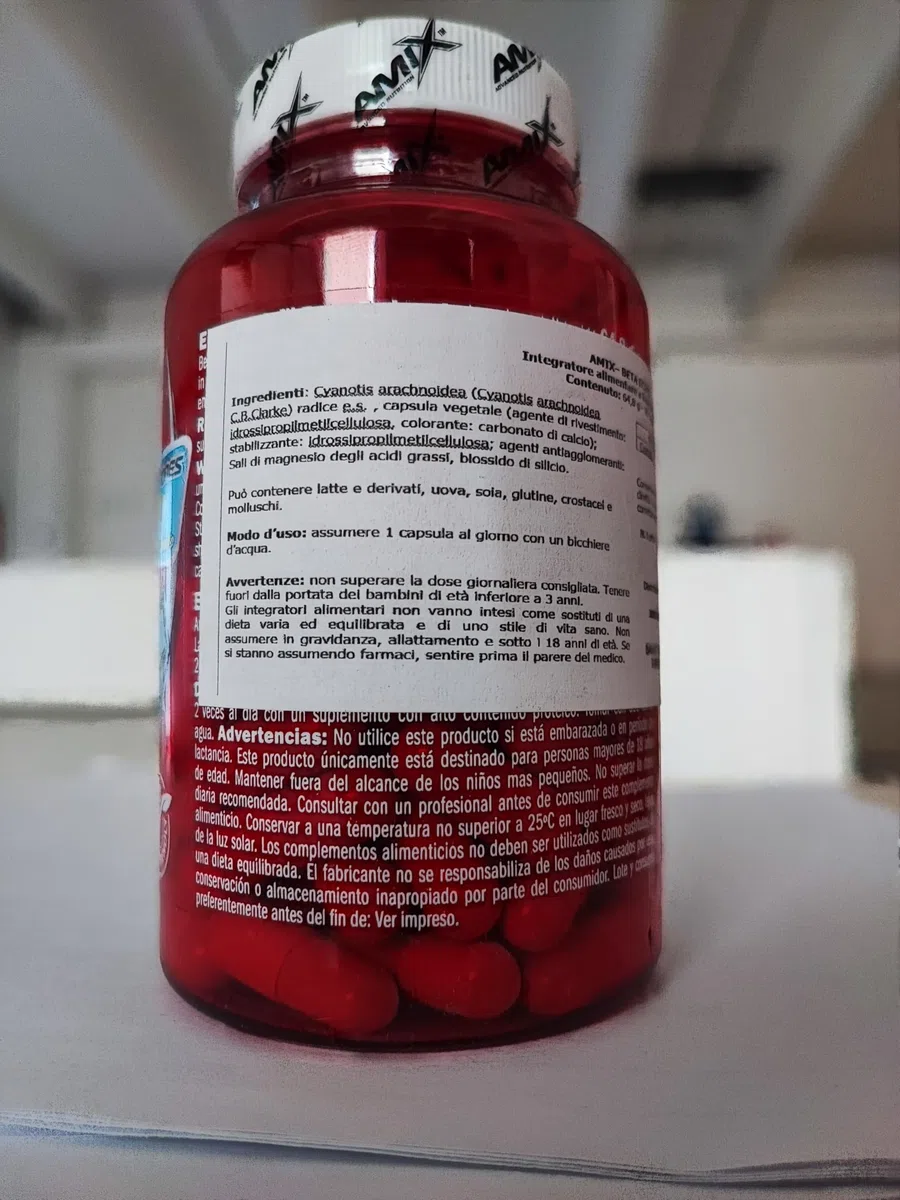 AMIX - Complemento Alimenticio - Beta Ecdyx - 90 Tabletas - Estimula la Testosterona - Elaborado con Cyanotis Arachnoidea - Aumenta la Masa Muscular - Complemento Deportivo