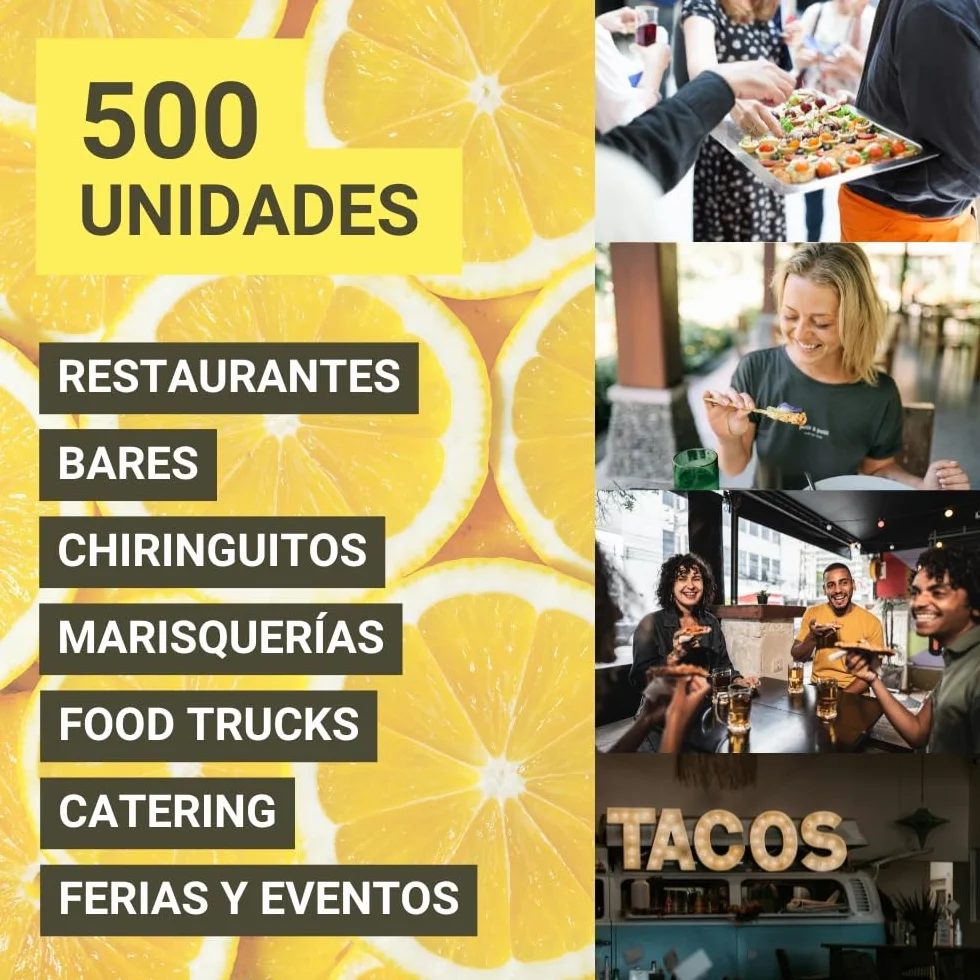 Toallitas de Limón para las Manos 500 Und. 100% Biodegradable Sin Parabenos Fabricado en España
