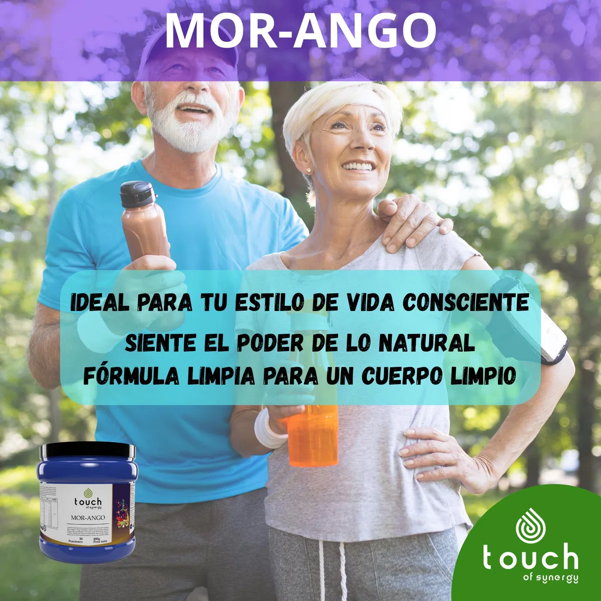 Mor-ango -Polvo 480 gramos - Extracto de Moringa y Mango Africano - Controla el Peso, Reduce el Colesterol y el Azúcar en Sangre