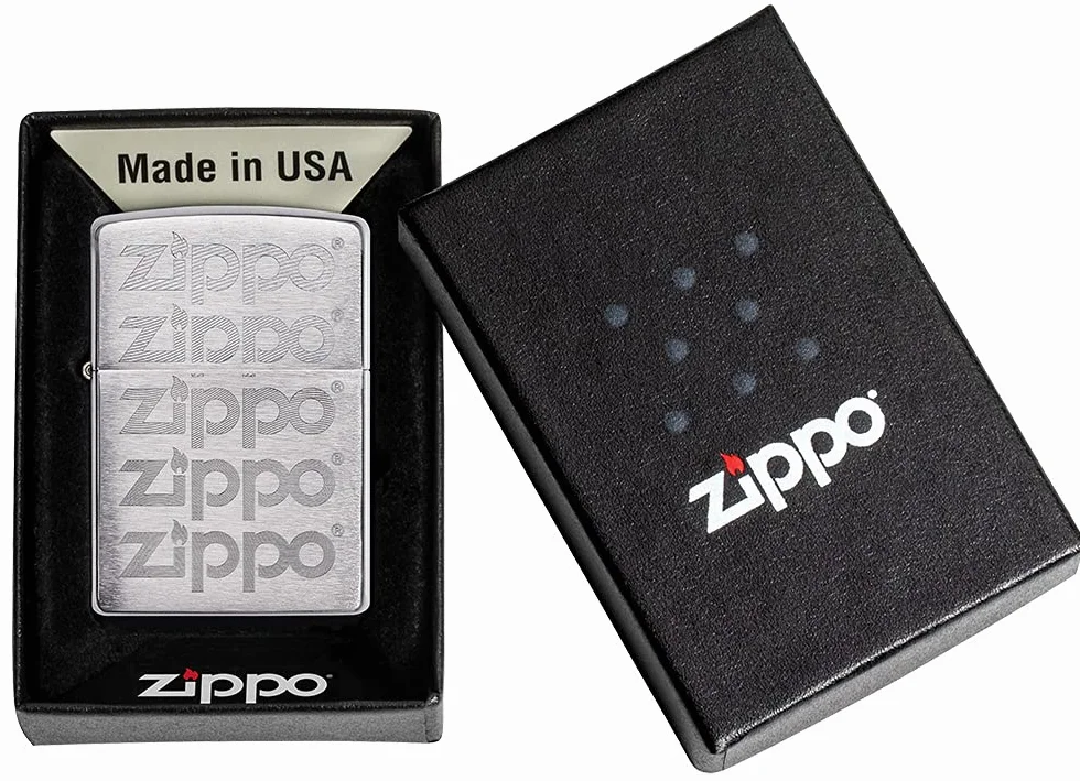 Zippo Encendedor a Prueba de Viento Recargable Cromo Cepillado
