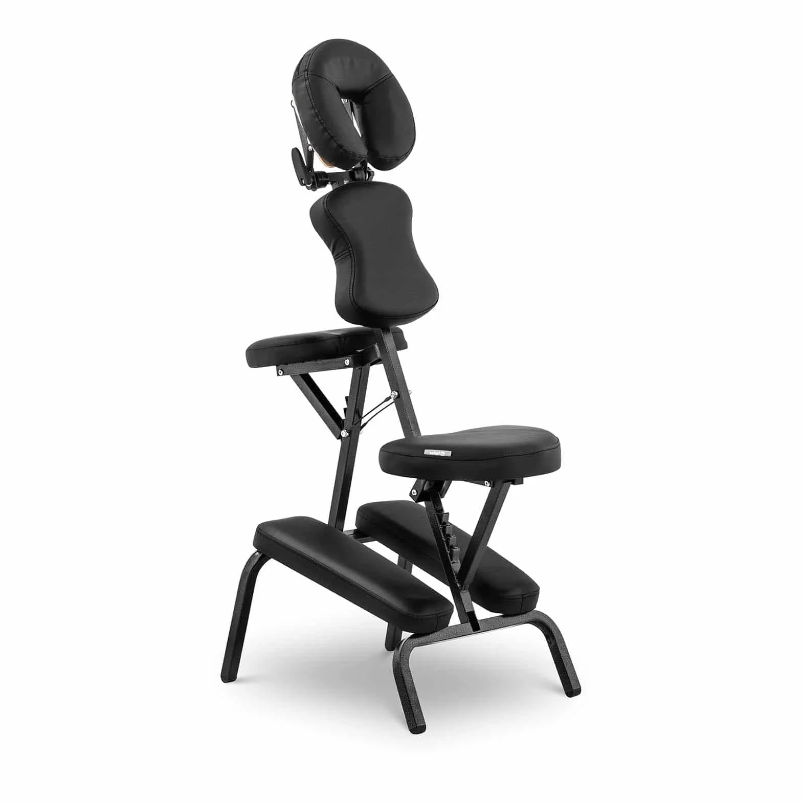 physa Silla De Masaje Plegable MONTPELLIER BLACK Estructura de acero Tapicería en PVC Hasta 160 kg