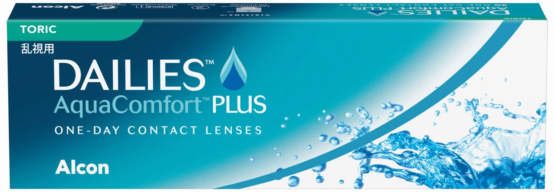 Dailies AquaComfort Plus Toric lentes de contacto diarias 30 lentes R 8.8 mm D 14.4 mm cilindro -00.75 eje 90 -01.75 dioptrías