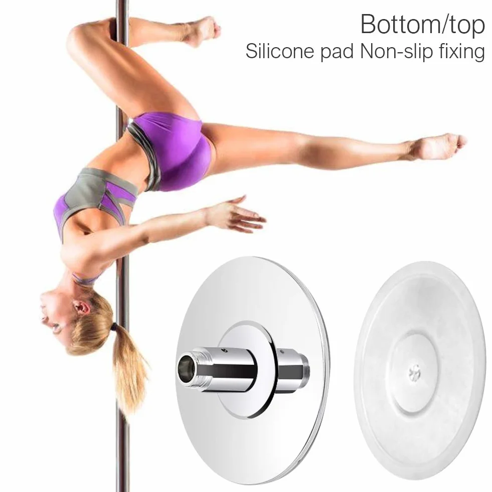 Roluck Pole Dance Tanzstange, 45 mm Durchmesser Einstellbare Länge Professional Stangentanz Set, Tragbar Abnehmbar Tabledance Strip Stange mit Statisch + Spinning-Funktion Roluck…