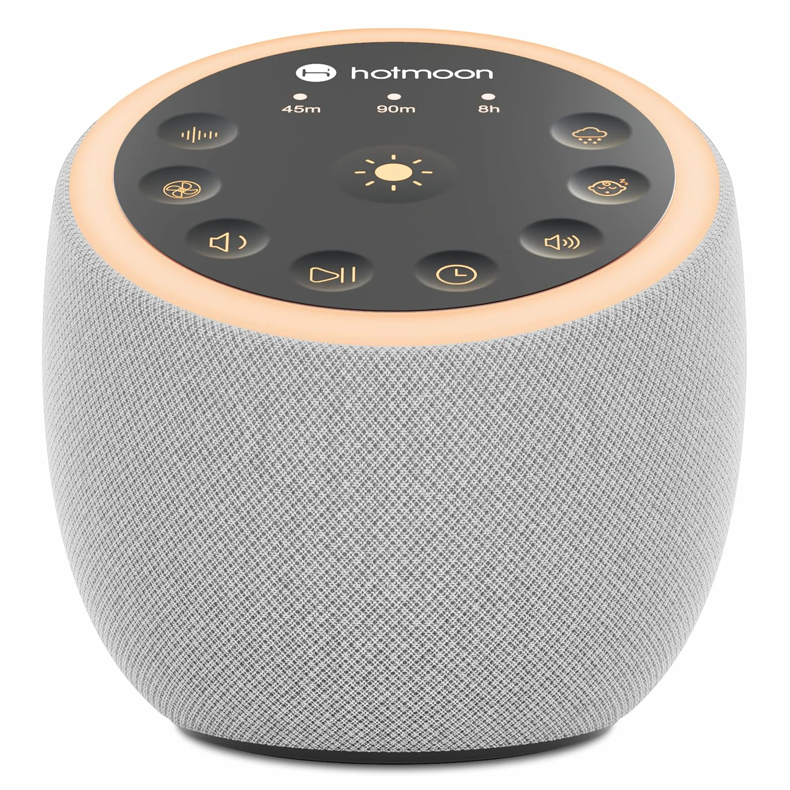 Hotmoon Máquina de ruido blanco para bebés adultos con 40 sonidos, luz nocturna 8 colores, USB, temporizador