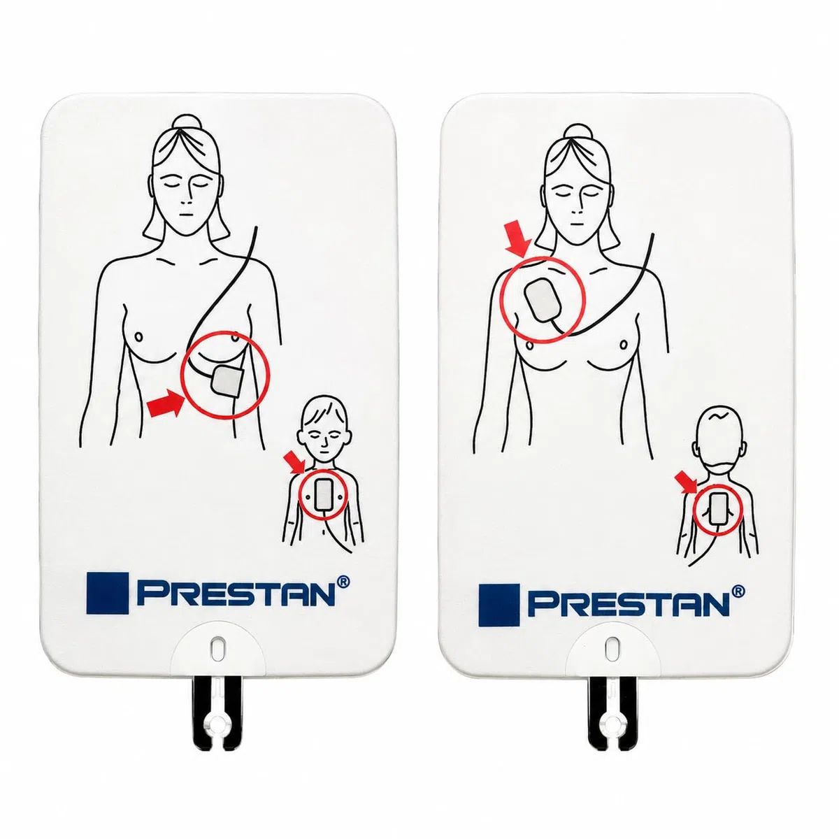 PRESTAN AED UltraTrainer unidad individual | Bilingüe inglés/español | Sistema de detección de parches | Entrenamiento para adultos y niños | Relación conmutable 15:2 y 30:2 | 5 escenarios