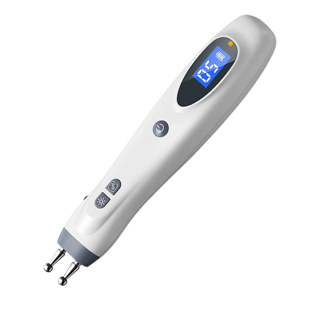 Pluma Eléctrica de Acupuntura Recargable - Pointer Fisioterapia de Puntos de Acupresión, Masajeador Muscular y Terapia Estimuladora para Alivio del Dolor