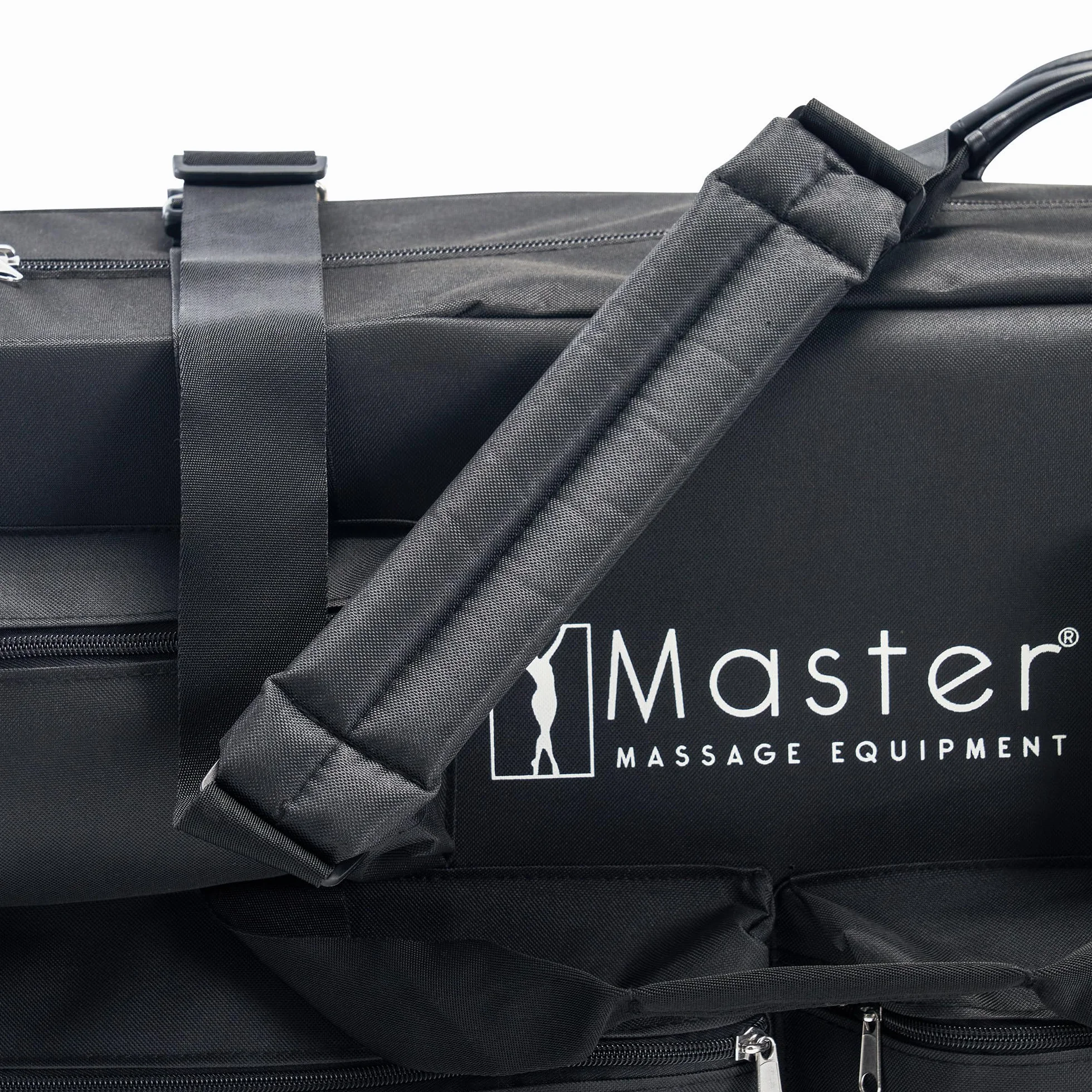 Master Massage Bolsa de transporte para camillas de masaje, nailon, negro con ruedas