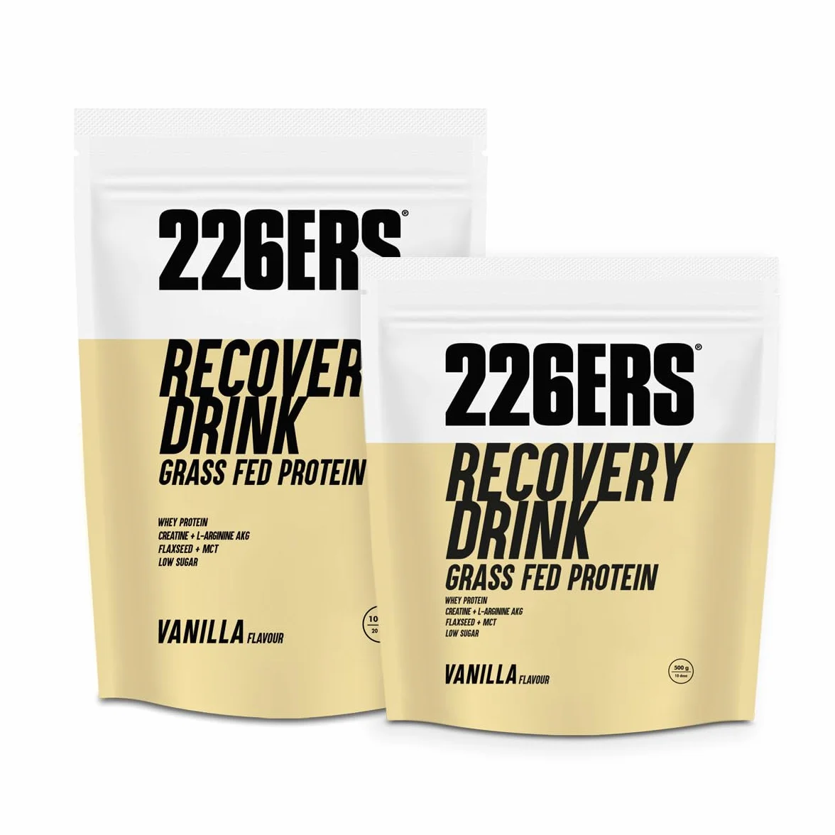 226ERS Recovery Drink 1 kg Vainilla Recuperador Muscular con Proteína Whey, Creatina, Sin Gluten