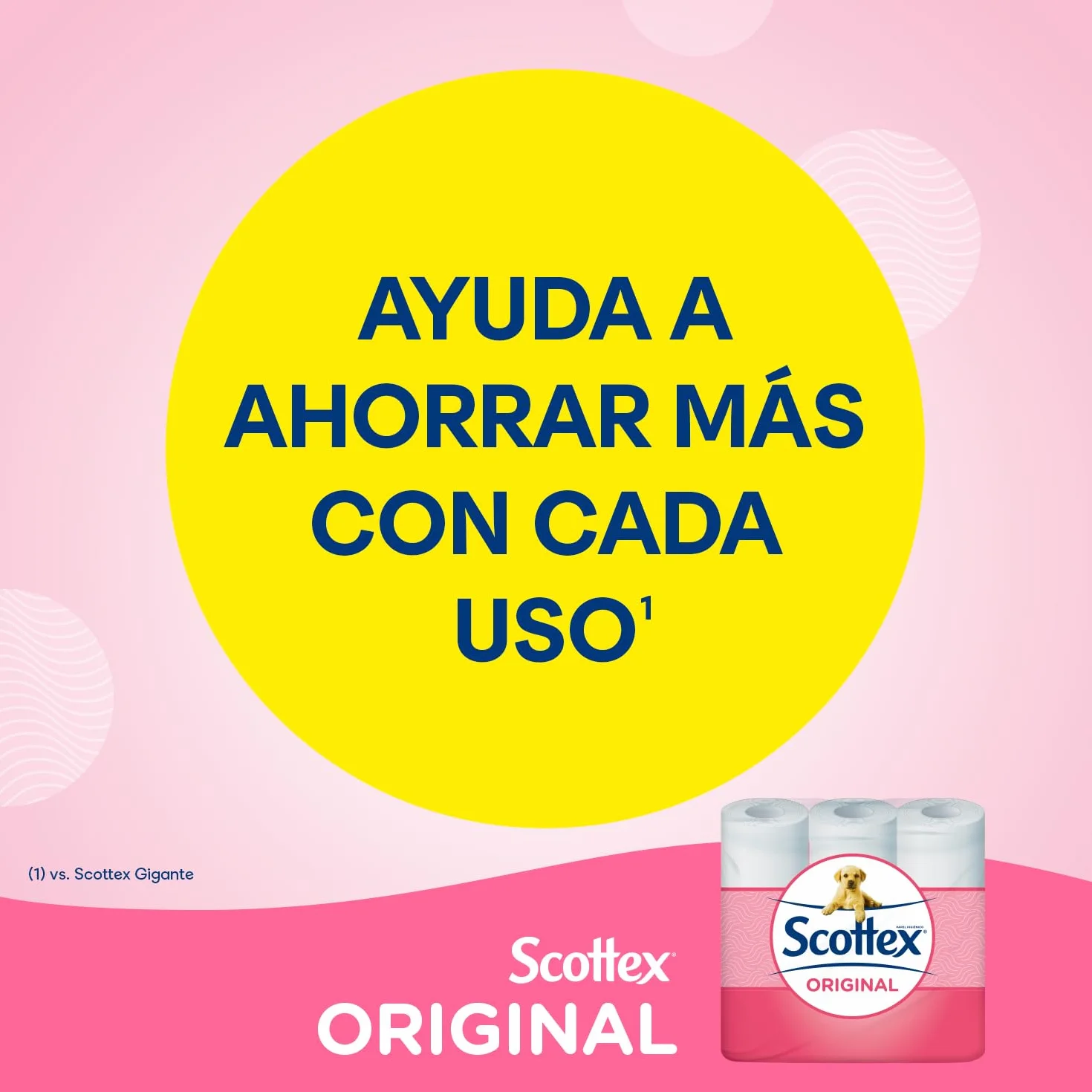 Scottex Original Papel higiénico 128 rollos 4 packs 32 rollos dos capas