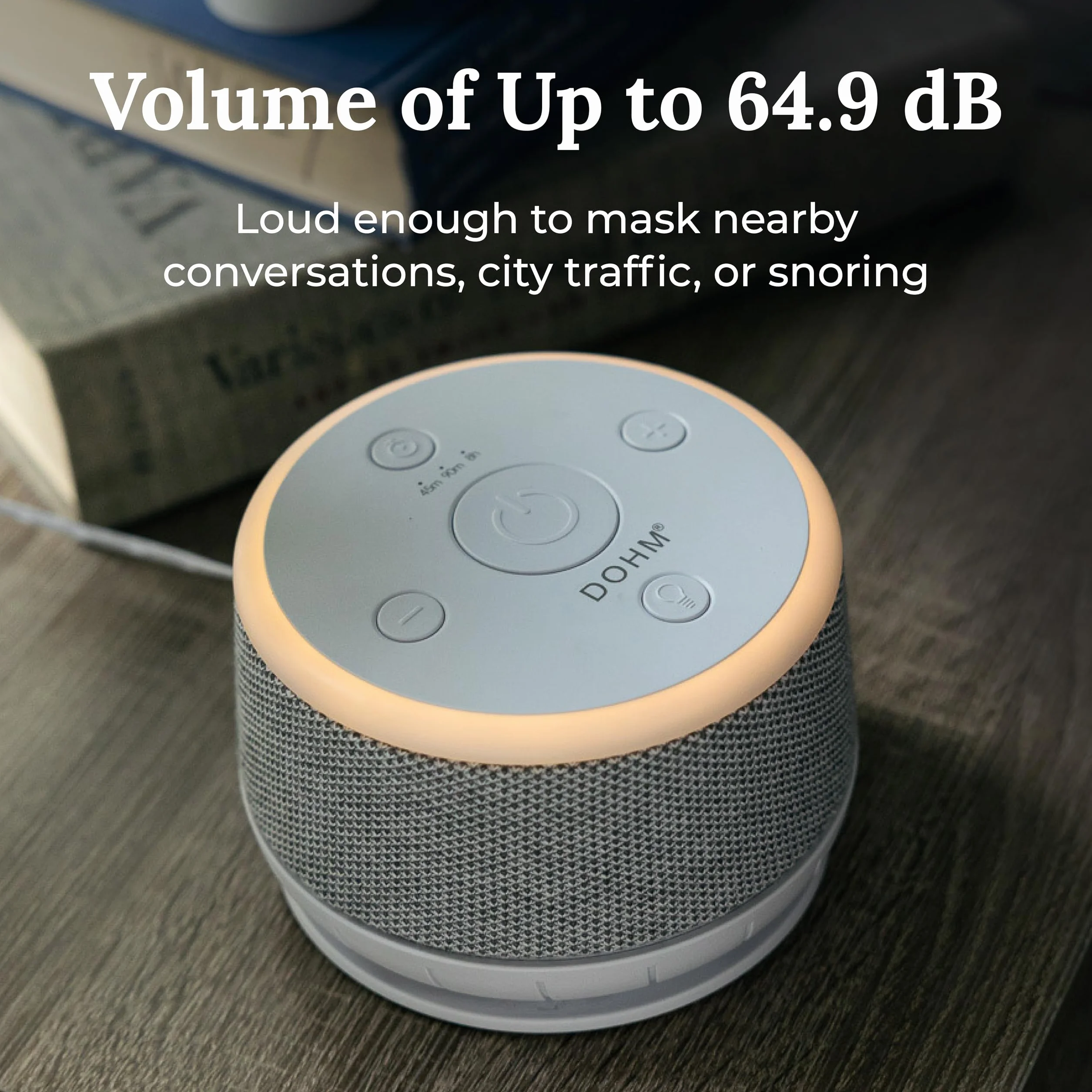 Yogasleep Dohm Nova White Noise Machine - Máquina de ruido para bebés y adultos, con luz nocturna, temporizador, 10 niveles de ventilación para una reducción óptima del ruido, para privacidad en la